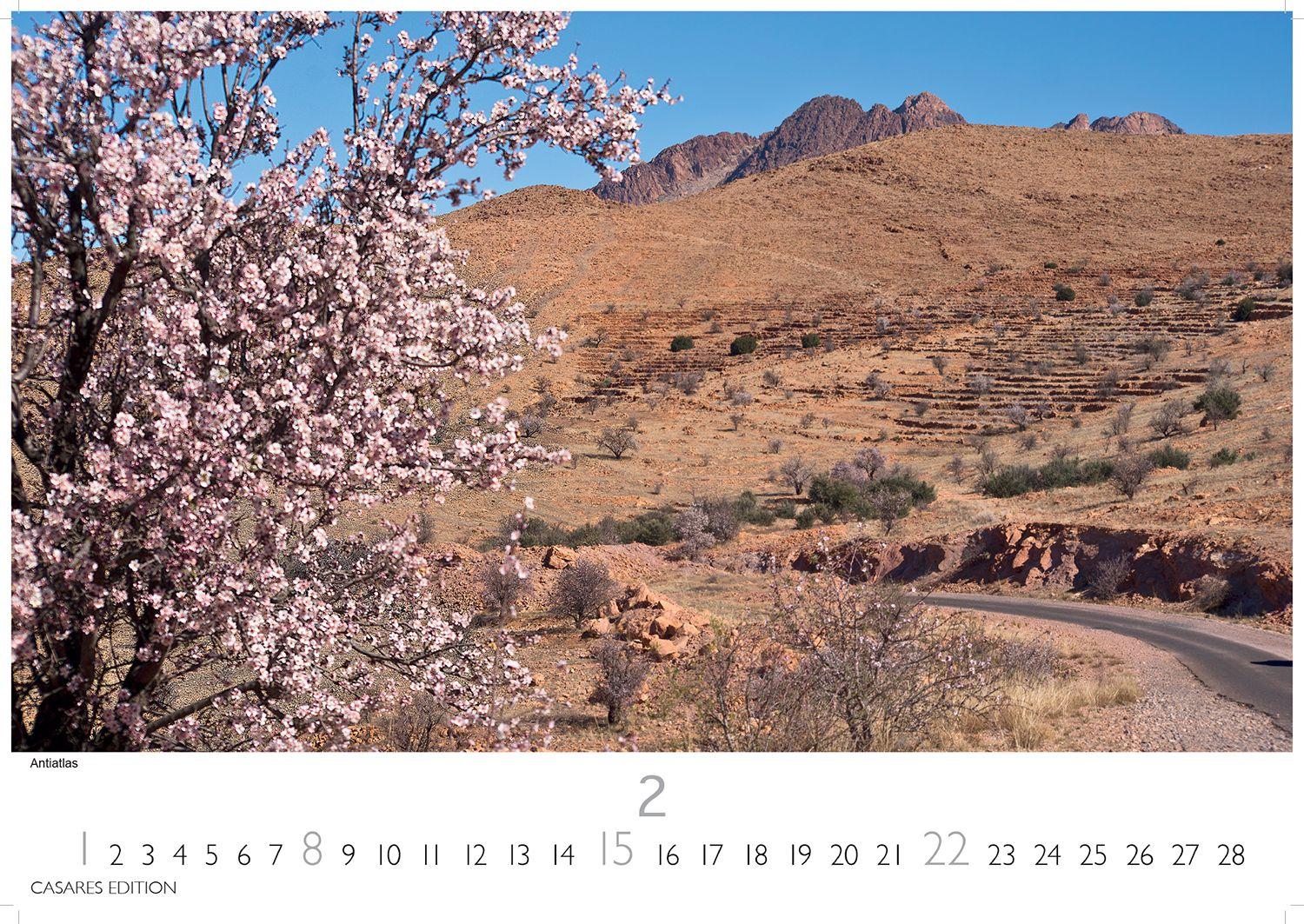 Beispielinhalt (Bild) Marokko Kalender 2026 - Wandkalender | Fotokalender Afrika 24x35 cm - Hochwertiger . für das Jahr 2026 - mit beeindruckenden Bildern aus Marokko.