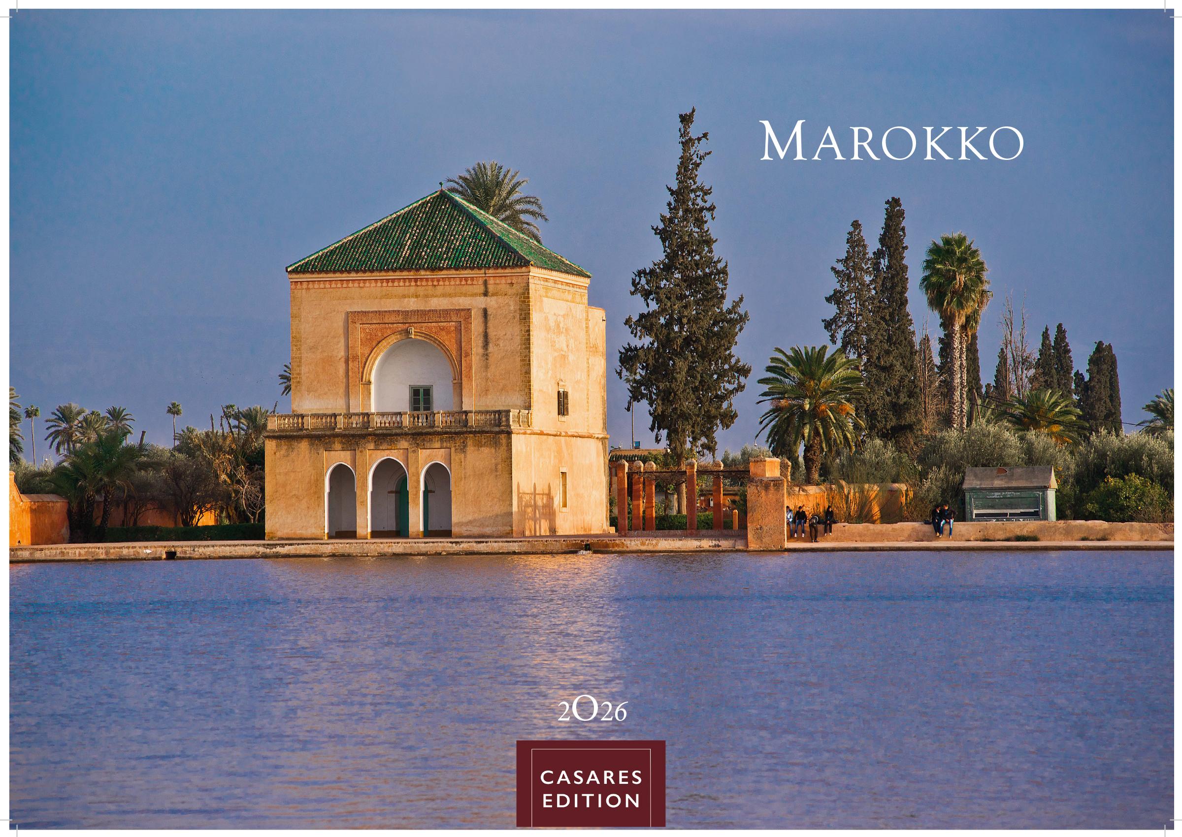 Vorderes Coverbild Marokko Kalender 2026 - Wandkalender | Fotokalender Afrika 24x35 cm - Hochwertiger . für das Jahr 2026 - mit beeindruckenden Bildern aus Marokko.