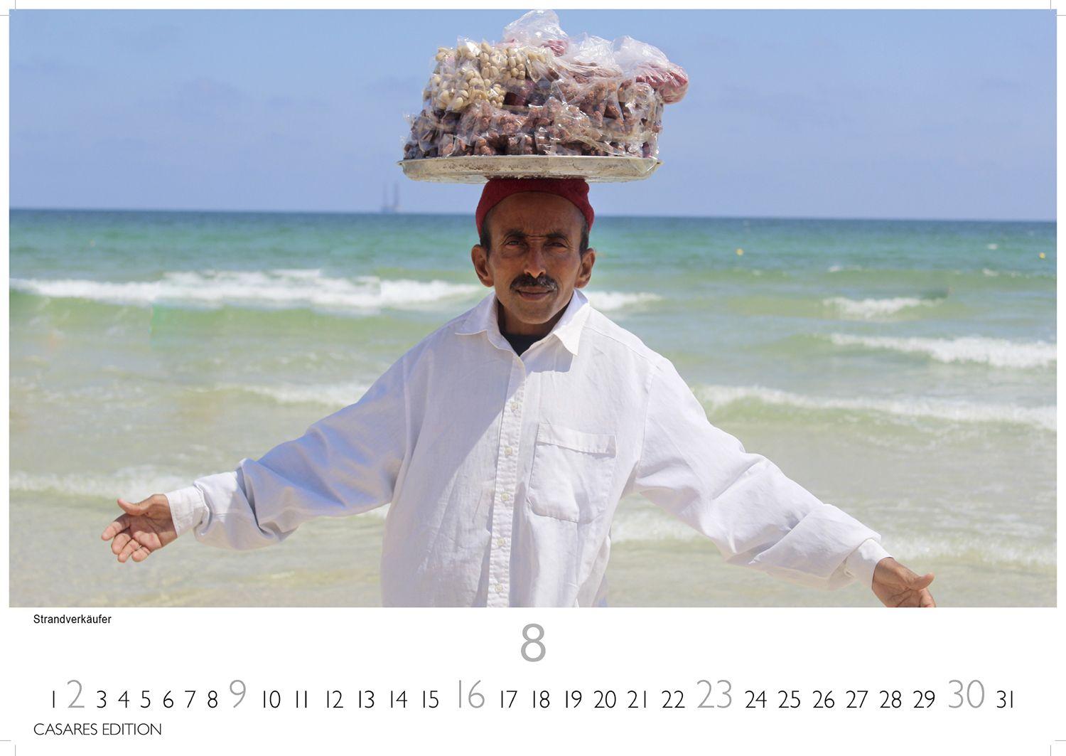 Beispielinhalt (Bild) Tunesien Kalender 2026 - Wandkalender | Fotokalender Afrika 24x35 cm: Hochwertige Fotos, die die Kultur, Landschaften und Sehenswürdigkeiten Tunesiens zeigen.