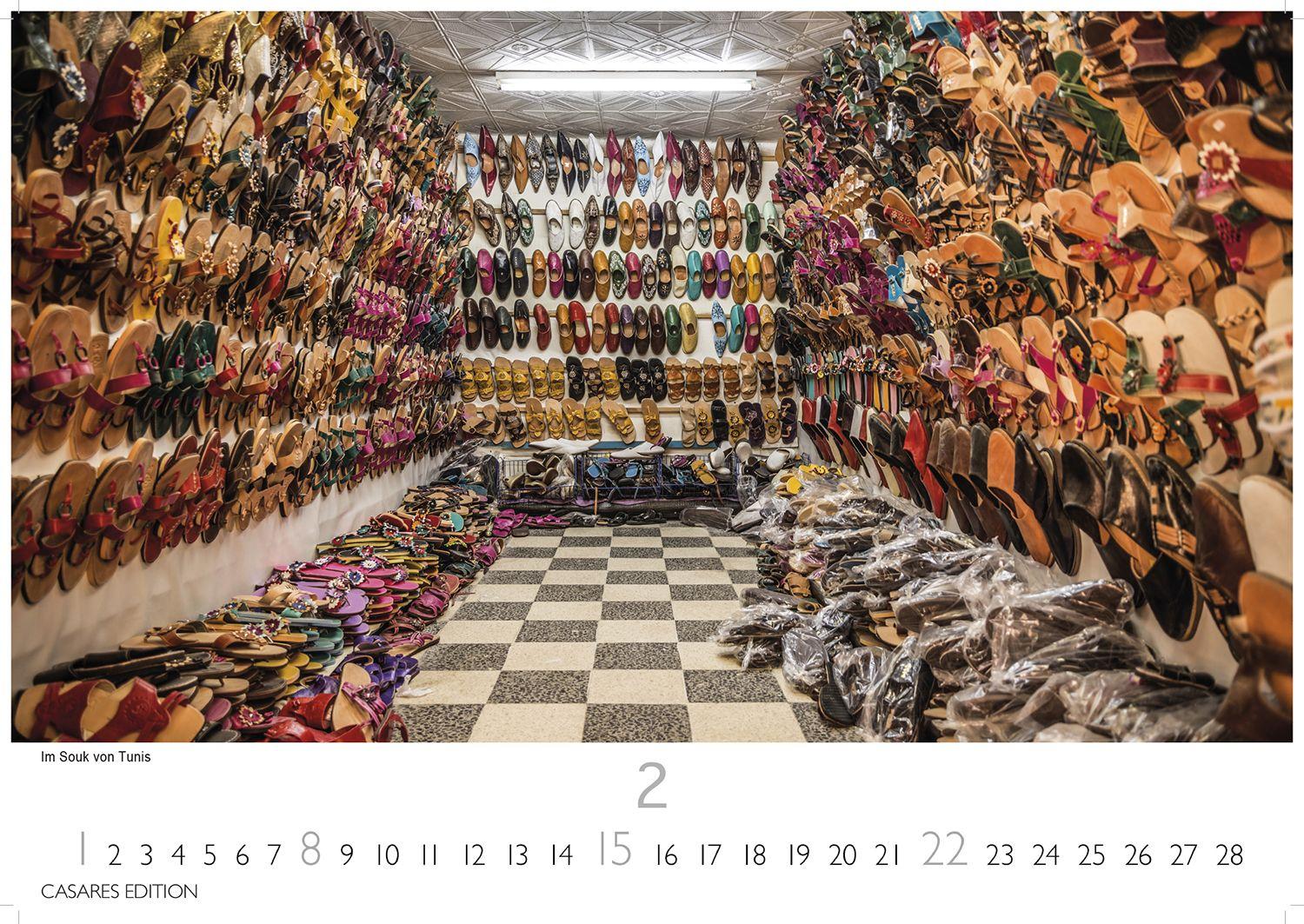 Beispielinhalt (Bild) Tunesien Kalender 2026 - Wandkalender | Fotokalender Afrika 24x35 cm: Hochwertige Fotos, die die Kultur, Landschaften und Sehenswürdigkeiten Tunesiens zeigen.