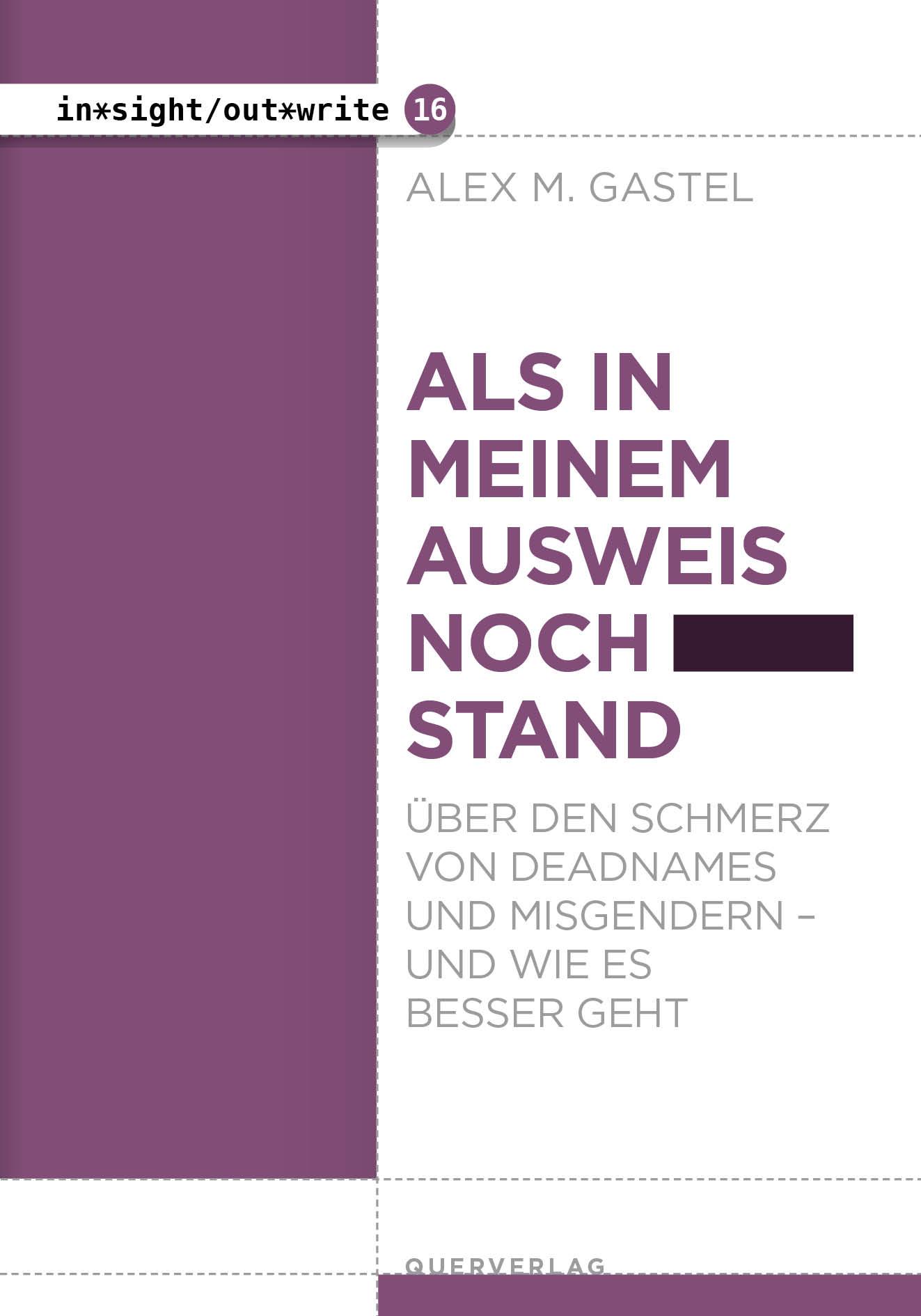 Vorderes Coverbild Als in meinem Ausweis noch ... stand