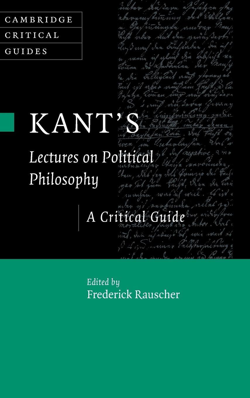 Vorderes Coverbild Kant's Lectures on Political Philosophy