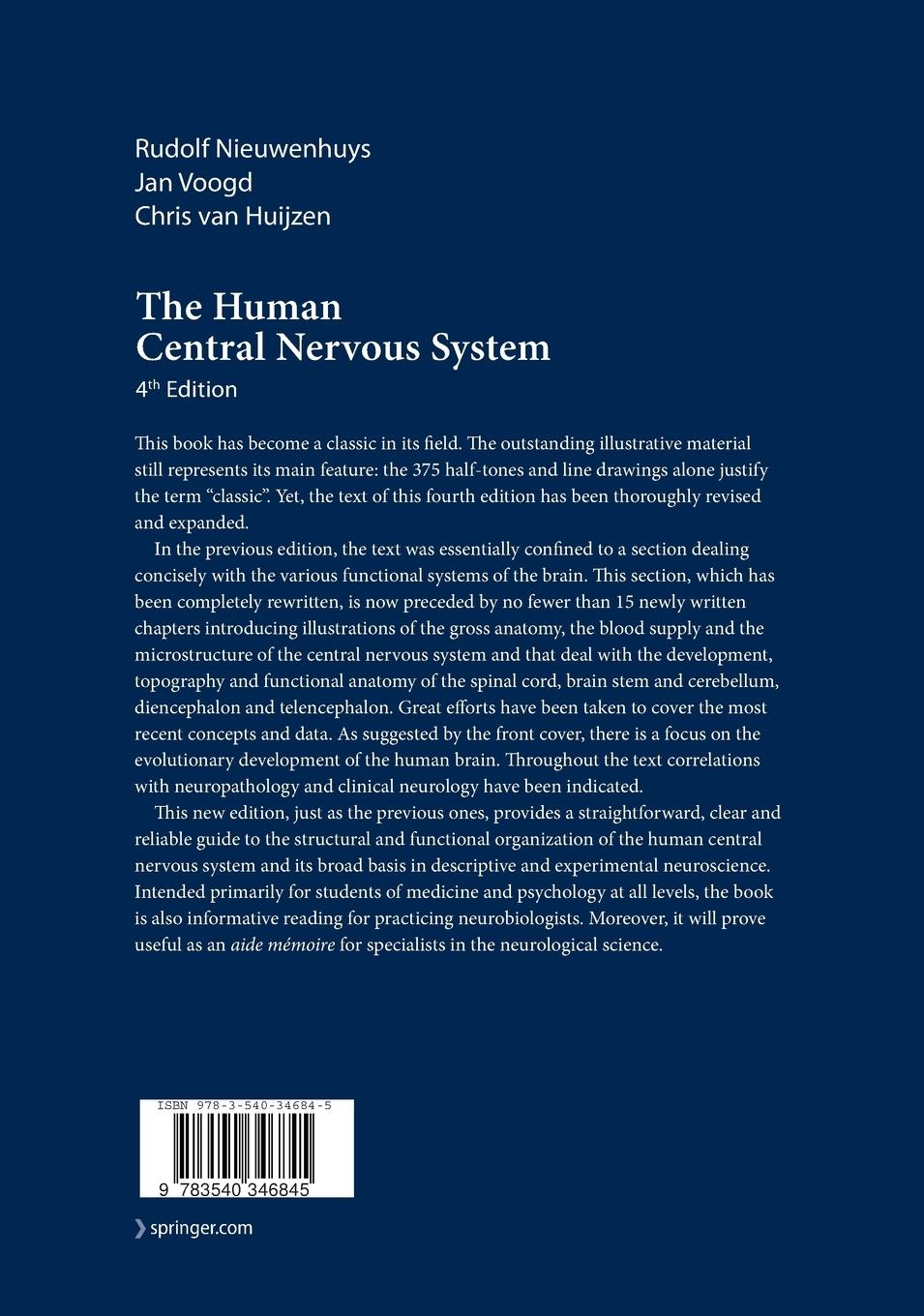 Rückseitencover The Human Central Nervous System