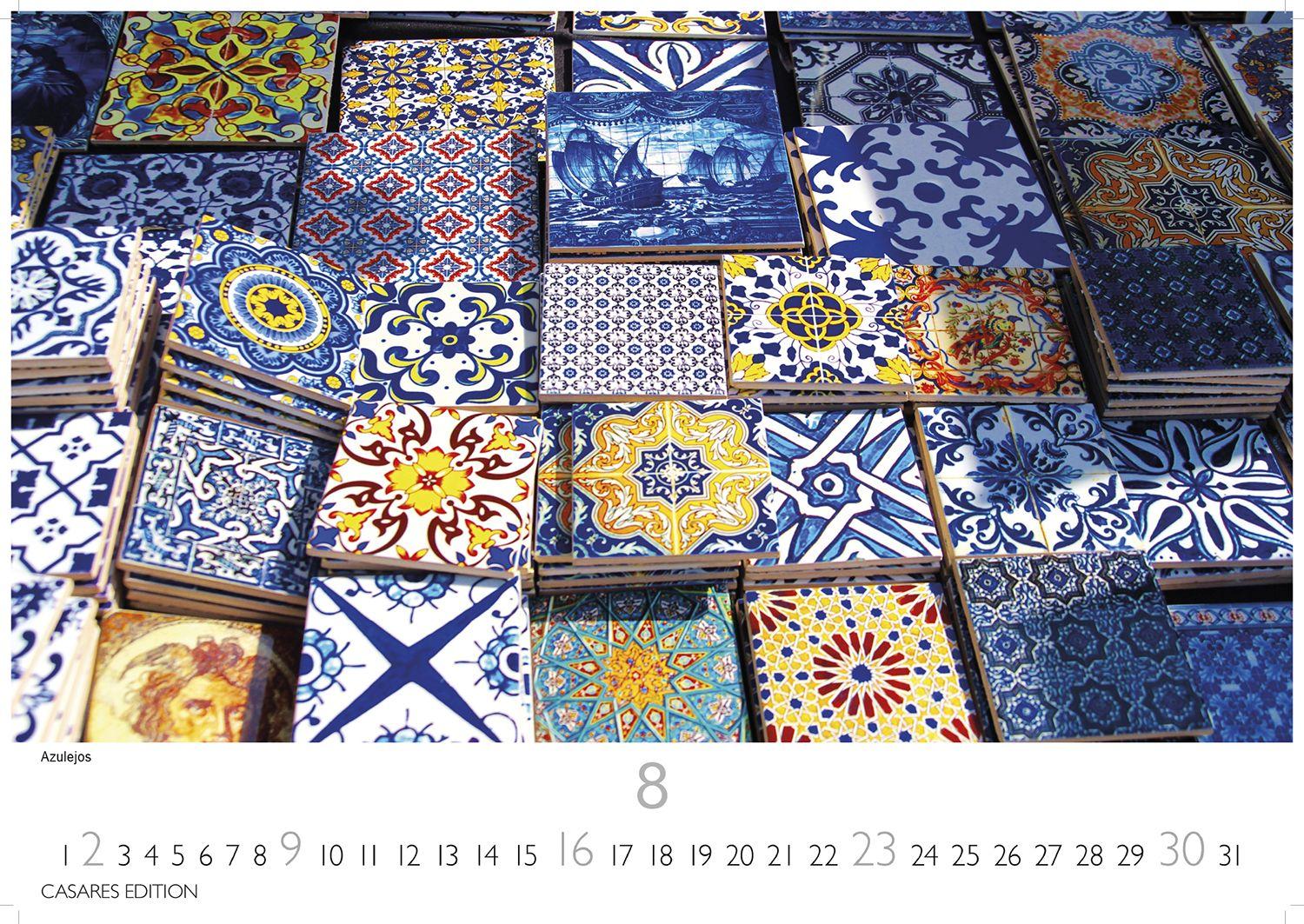 Beispielinhalt (Bild) Lissabon Kalender 2026 - Wandkalender | Fotokalender Portugal 24x35 cm - Atemberaubende Fotos dieser schönen Stadt