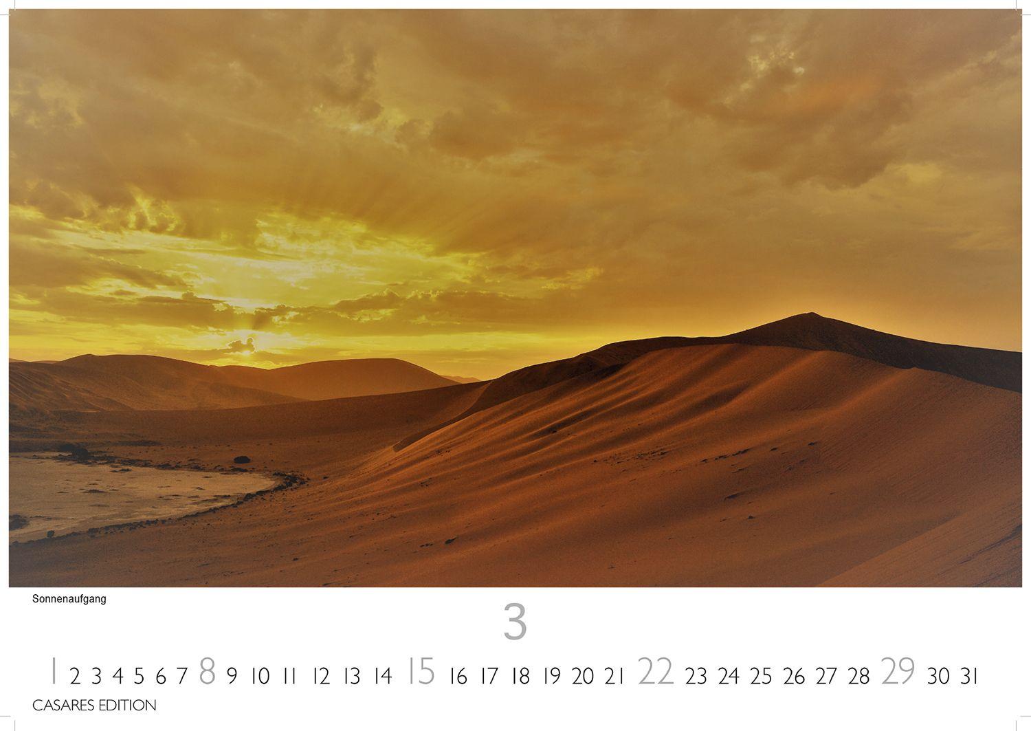 Beispielinhalt (Bild) Namibia Kalender 2026 - Wandkalender | Fotokalender Afrika 24x35 cm - . mit atemberaubenden Landschaftsfotos und der Tierwelt.