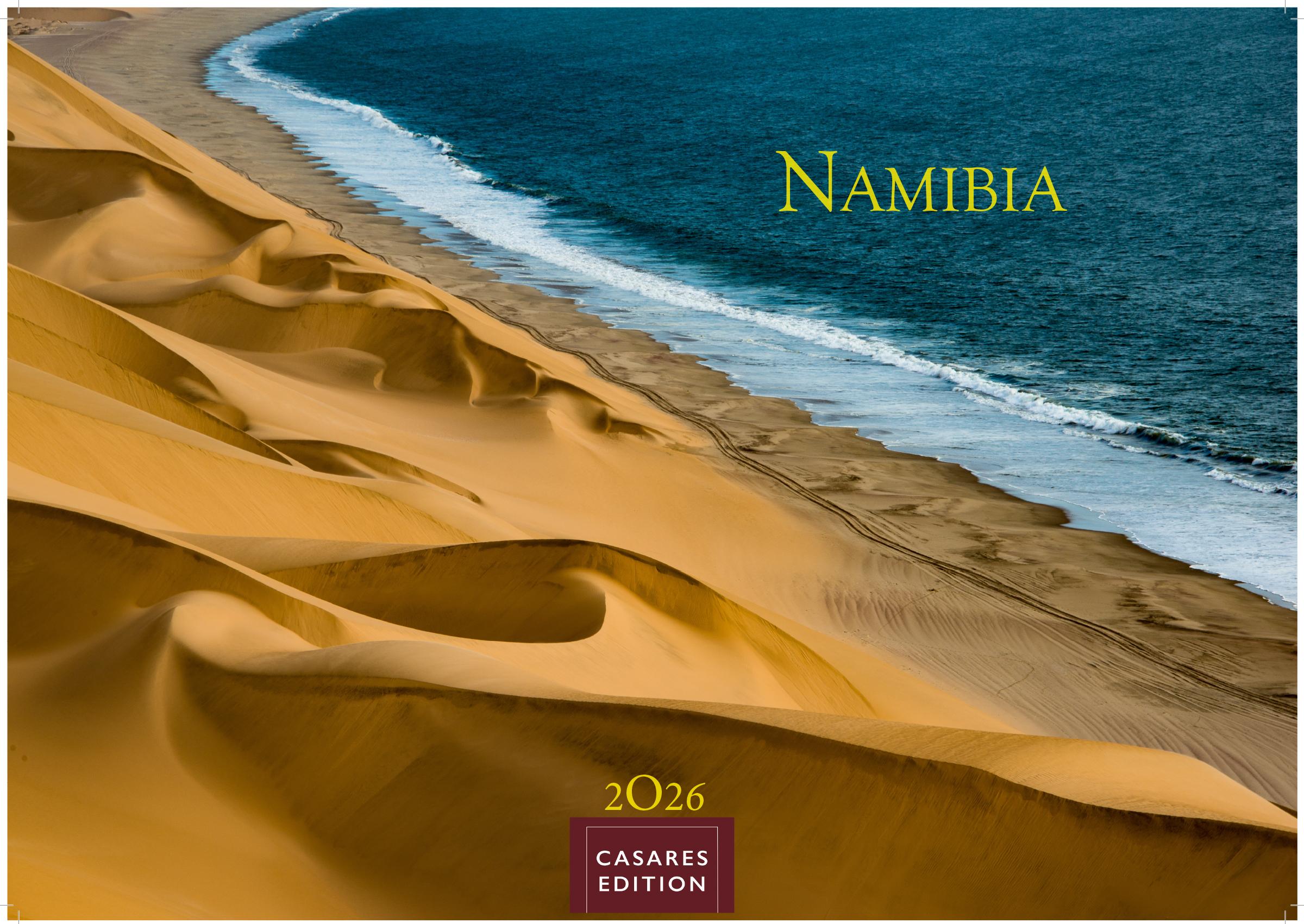 Vorderes Coverbild Namibia Kalender 2026 - Wandkalender | Fotokalender Afrika 24x35 cm - . mit atemberaubenden Landschaftsfotos und der Tierwelt.