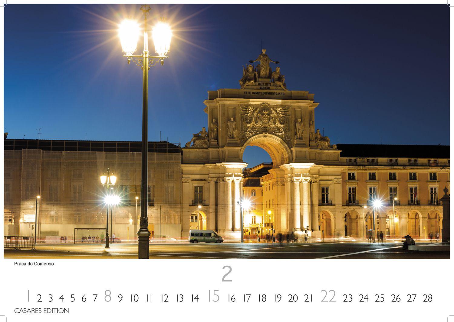 Beispielinhalt (Bild) Lissabon Kalender 2026 - Wandkalender | Fotokalender Portugal 35x50cm - Atemberaubende Fotos dieser schönen Stadt