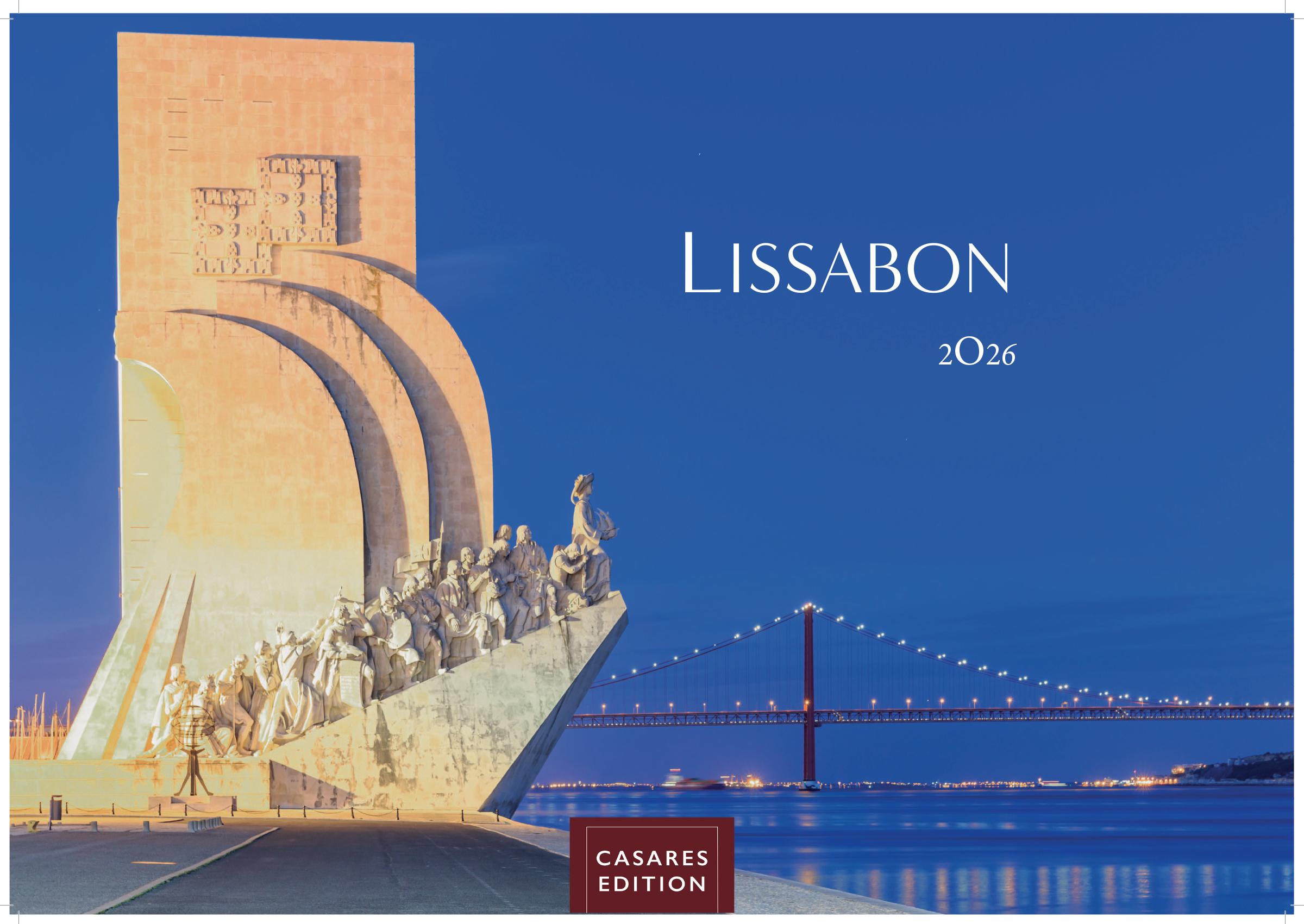 Vorderes Coverbild Lissabon Kalender 2026 - Wandkalender | Fotokalender Portugal 35x50cm - Atemberaubende Fotos dieser schönen Stadt