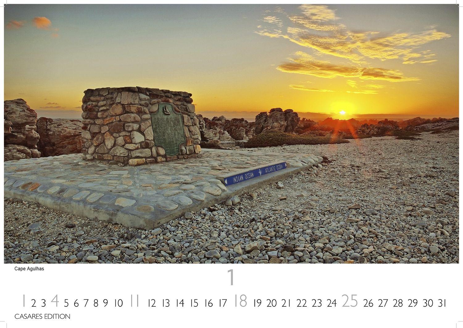 Beispielinhalt (Bild) Südafrika Kalender 2026 - Wandkalender | Fotokalender Afrika 35x50cm - . mit atemberaubenden Natur- und Tierkalenderaufnahmen