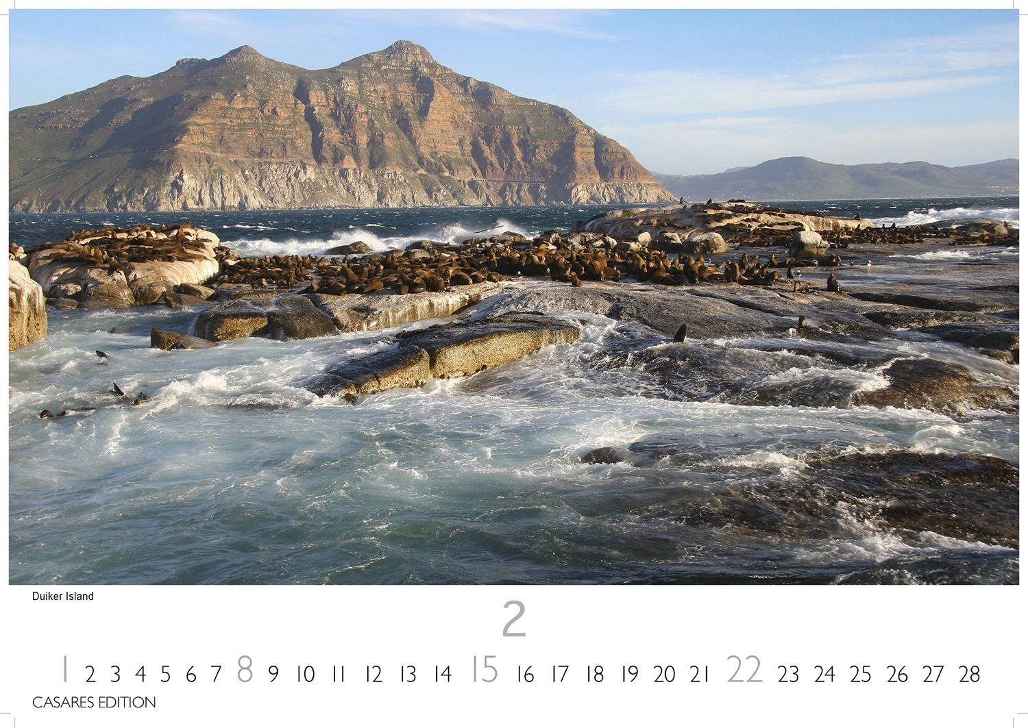 Beispielinhalt (Bild) Südafrika Kalender 2026 - Wandkalender | Fotokalender Afrika 35x50cm - . mit atemberaubenden Natur- und Tierkalenderaufnahmen