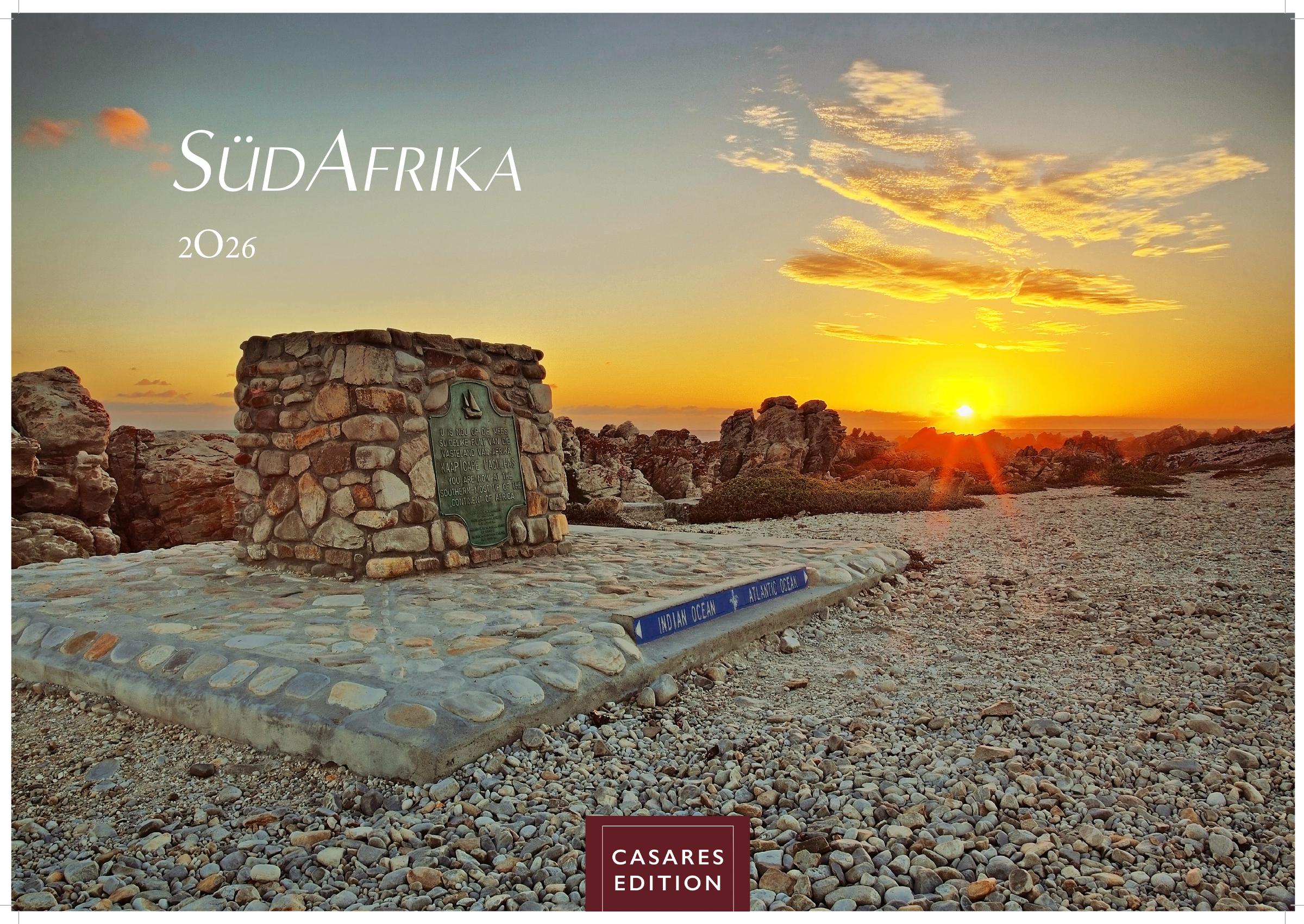 Vorderes Coverbild Südafrika Kalender 2026 - Wandkalender | Fotokalender Afrika 35x50cm - . mit atemberaubenden Natur- und Tierkalenderaufnahmen