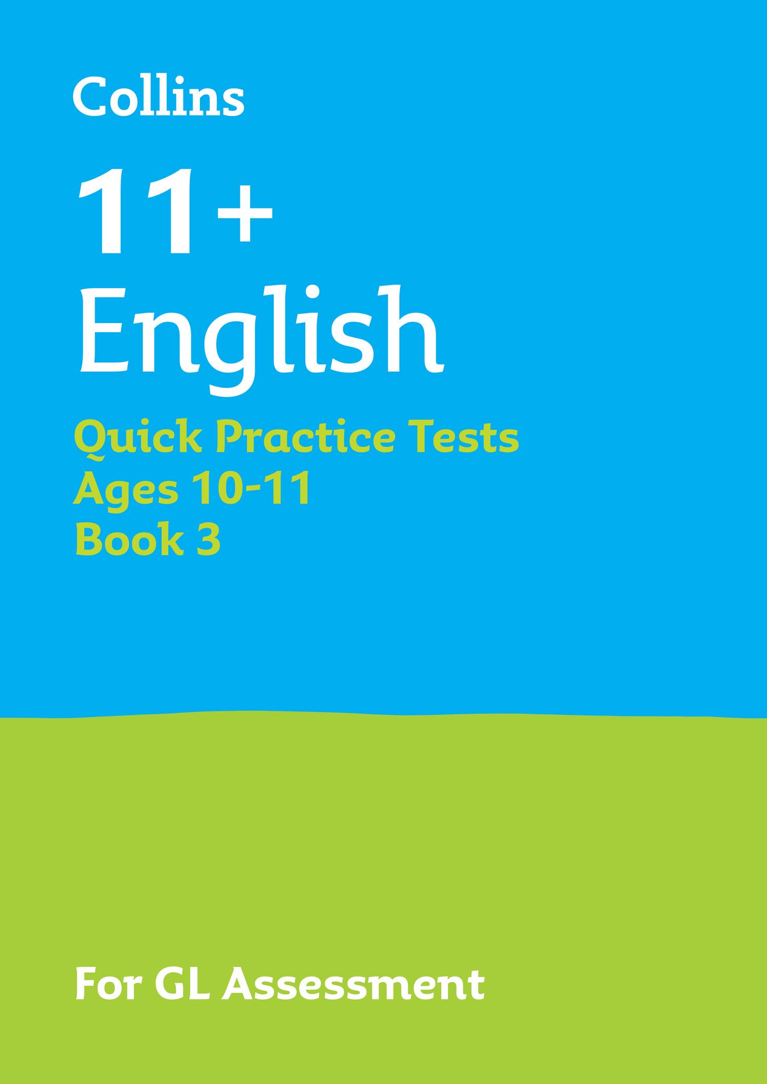 Vorderes Coverbild 11+ English Quick Practice Tests Age 10-11 (Year 6) Book 3