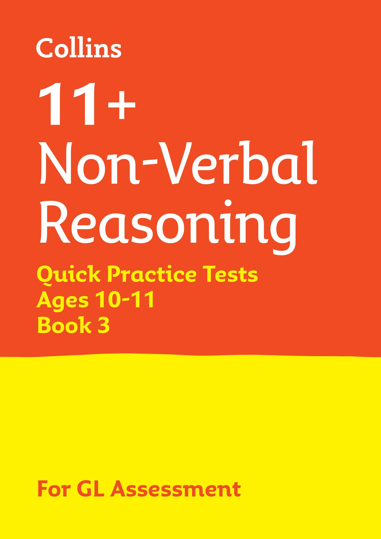 Vorderes Coverbild 11+ Non-Verbal Reasoning Quick Practice Tests Age 10-11 (Year 6) Book 3