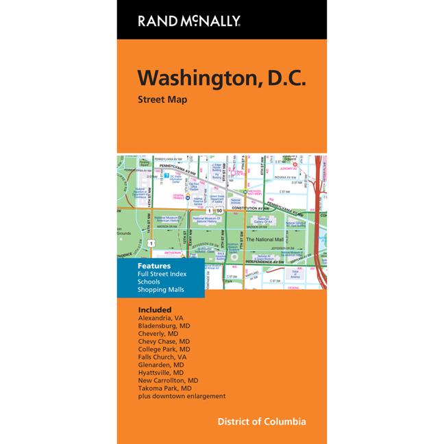 Vorderes Coverbild Washington DC Street Map