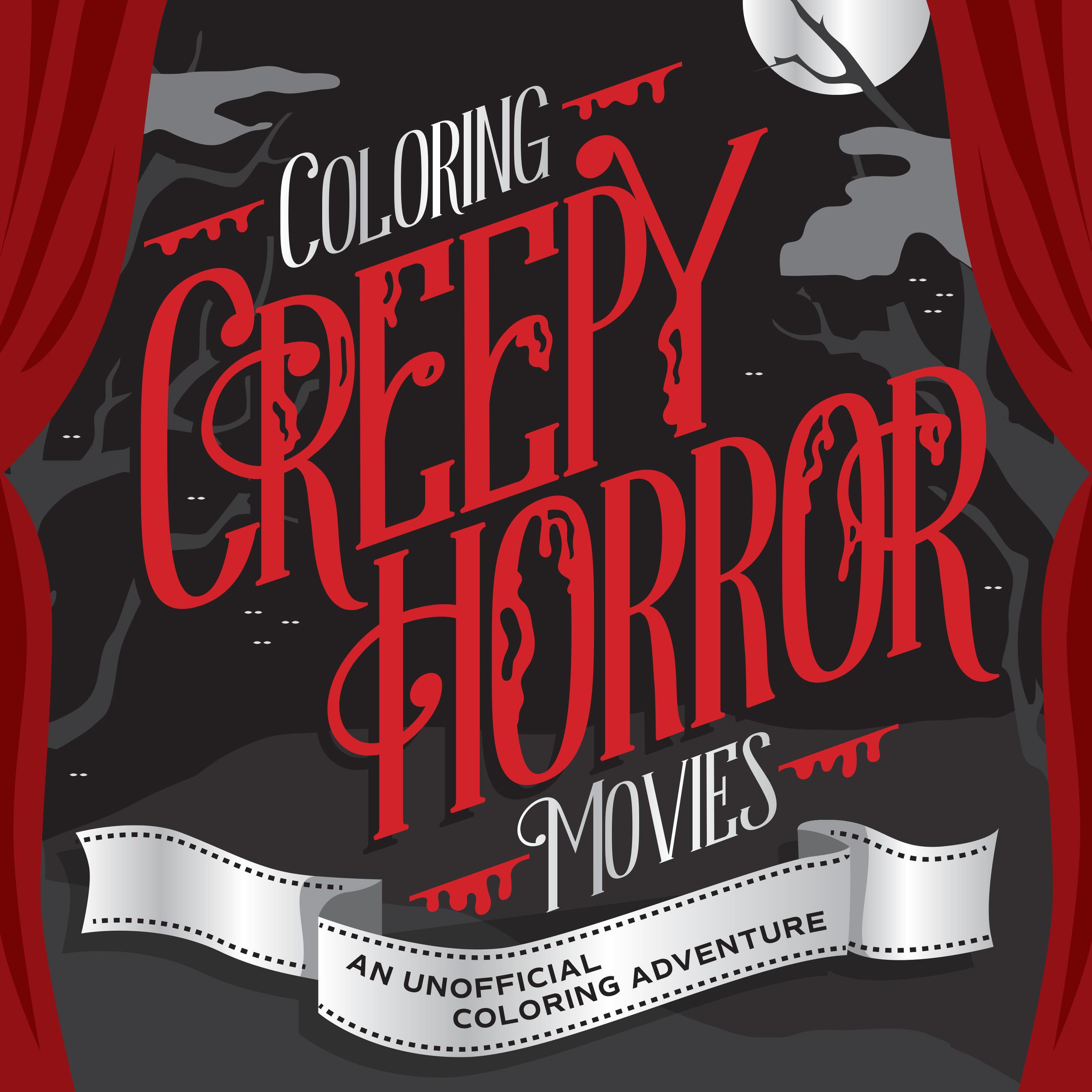 Vorderes Coverbild Coloring Creepy Horror Movies