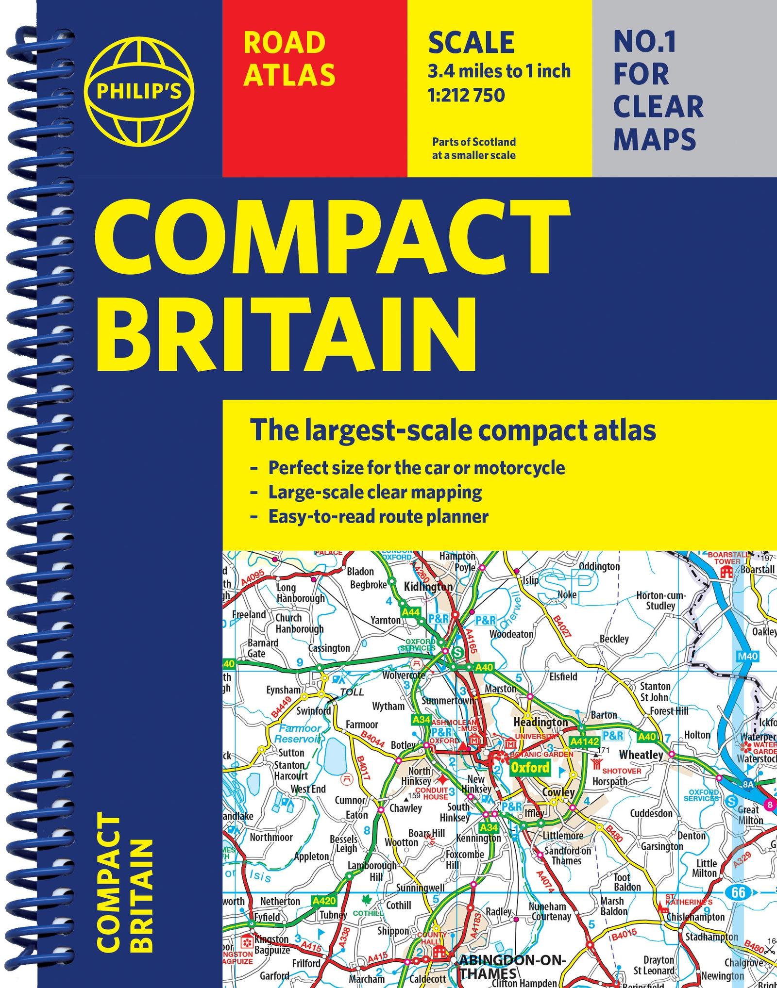 Vorderes Coverbild Philip's Compact Britain Road Atlas