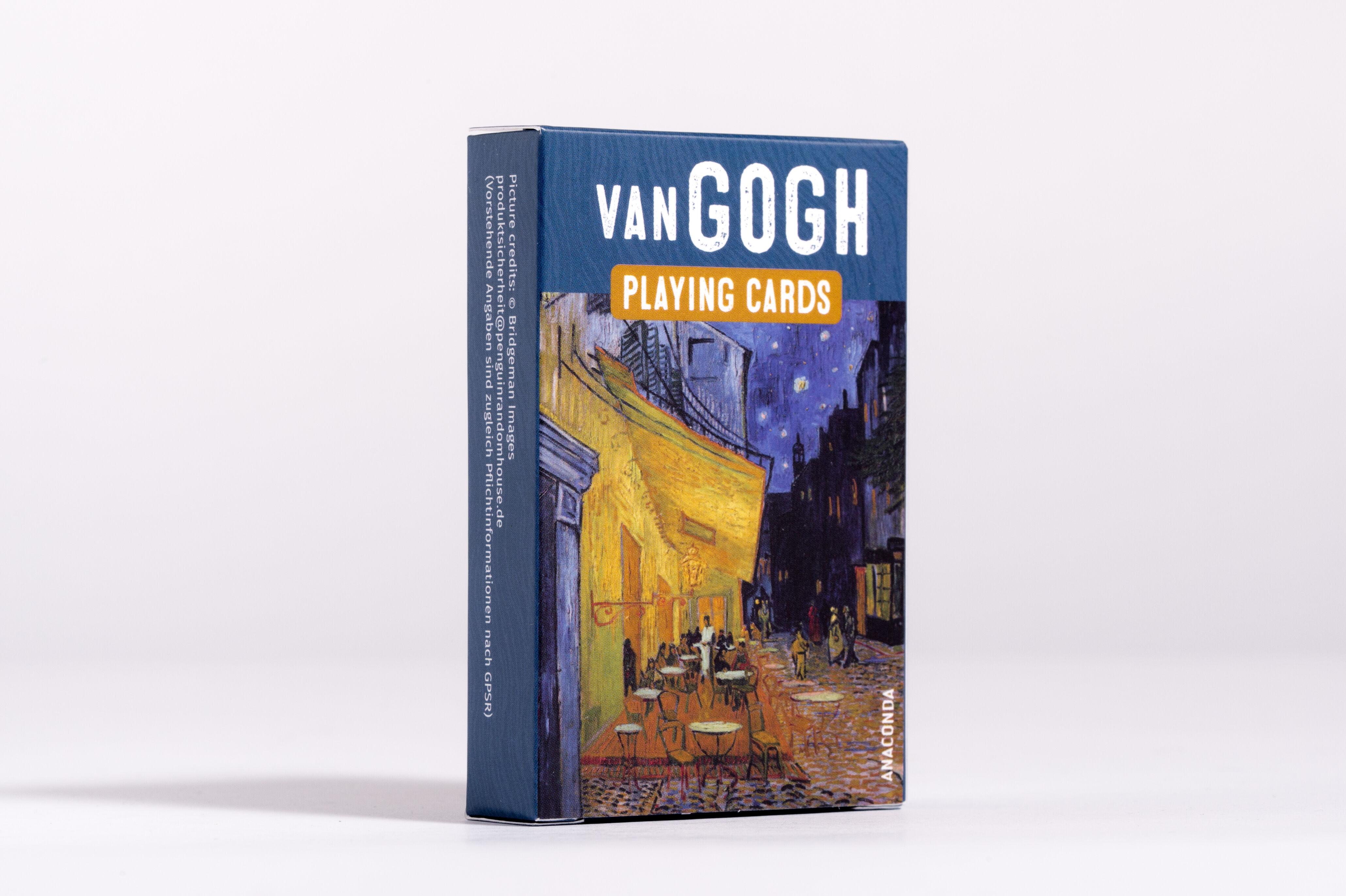 Beispielinhalt (Bild) Kartenspiel Vincent van Gogh. 54 Spielkarten mit 53 Van-Gogh-Motiven