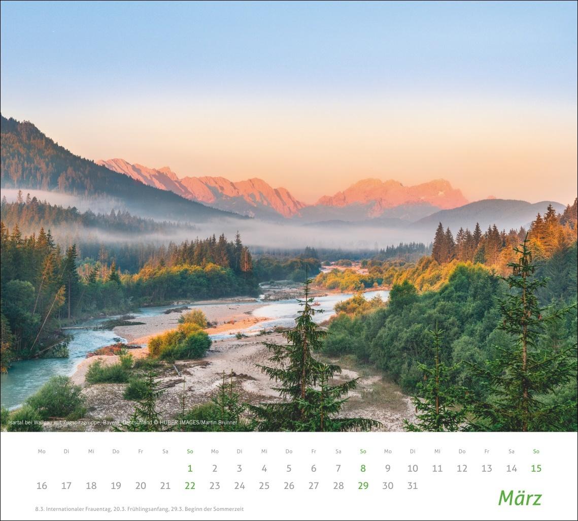 Beispielinhalt (Bild) times&more Alpen Bildkalender 2026