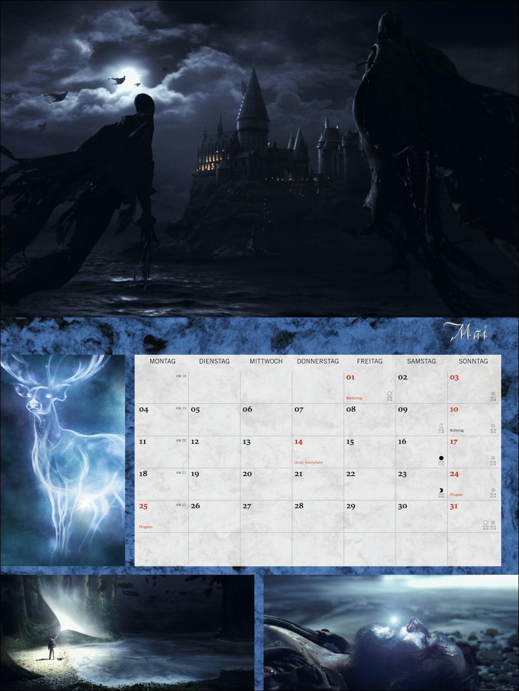 Beispielinhalt (Bild) Harry Potter Broschur XL Kalender 2026