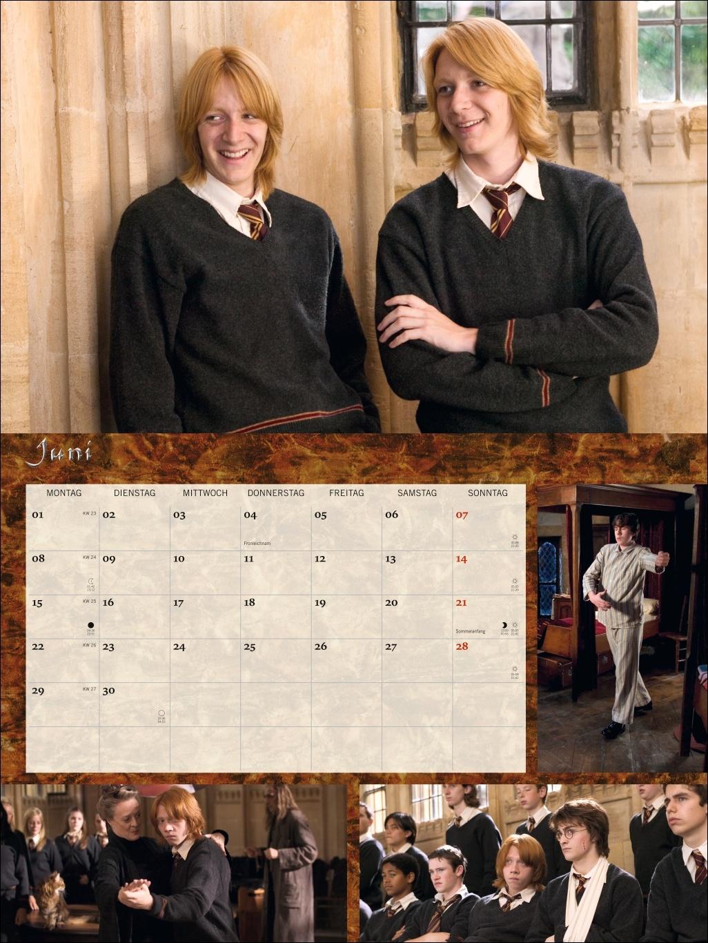 Beispielinhalt (Bild) Harry Potter Broschur XL Kalender 2026