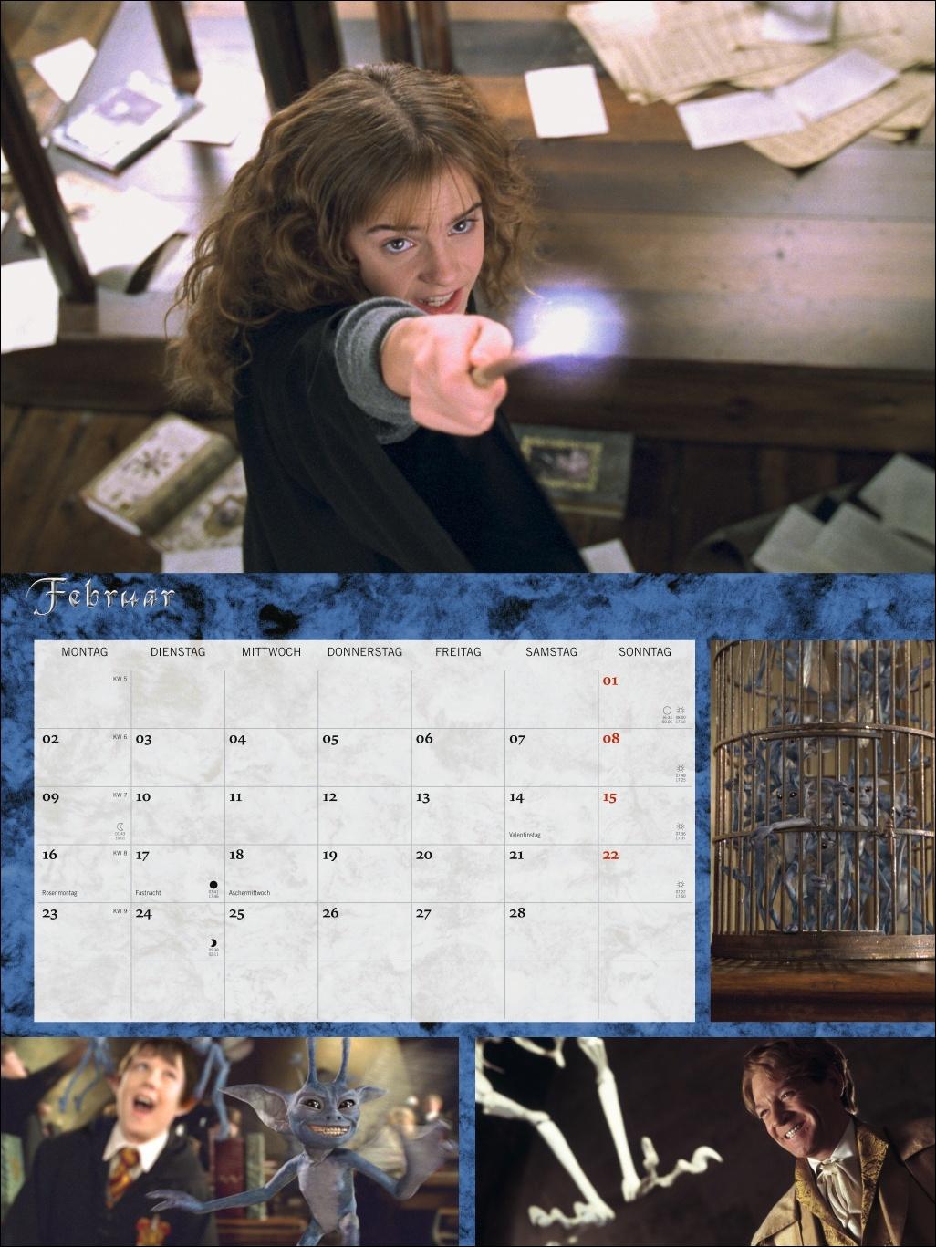 Beispielinhalt (Bild) Harry Potter Broschur XL Kalender 2026