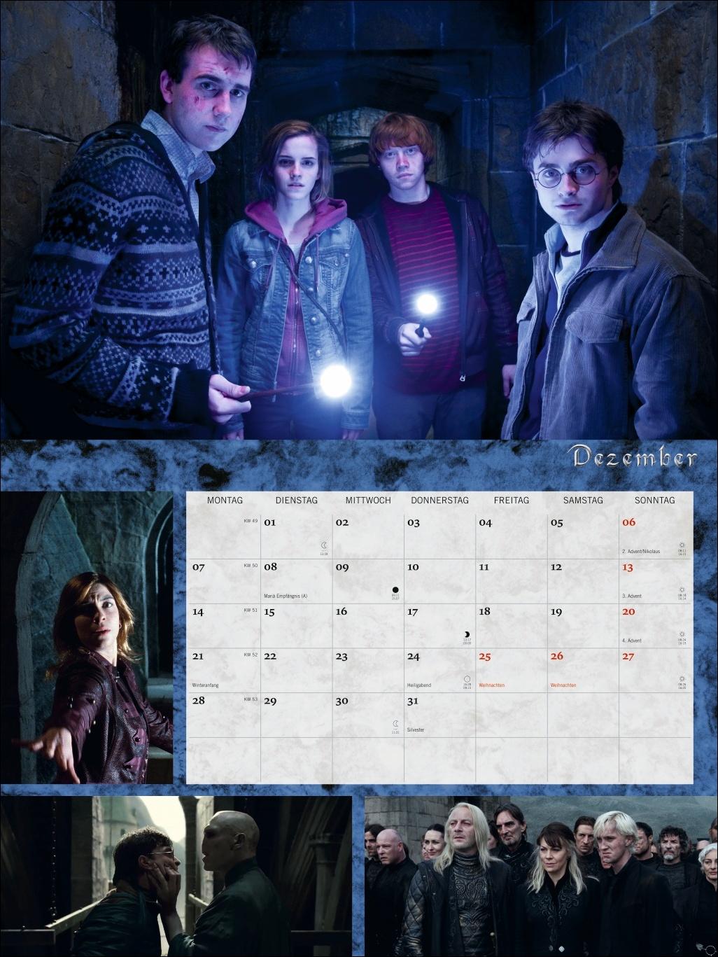 Beispielinhalt (Bild) Harry Potter Broschur XL Kalender 2026