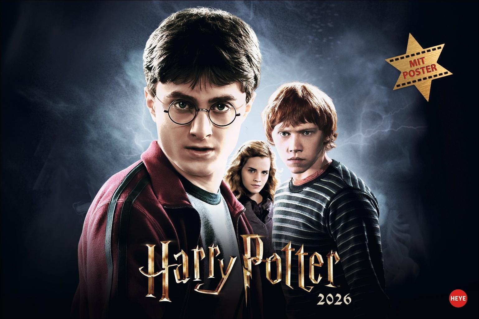 Vorderes Coverbild Harry Potter Broschur XL Kalender 2026