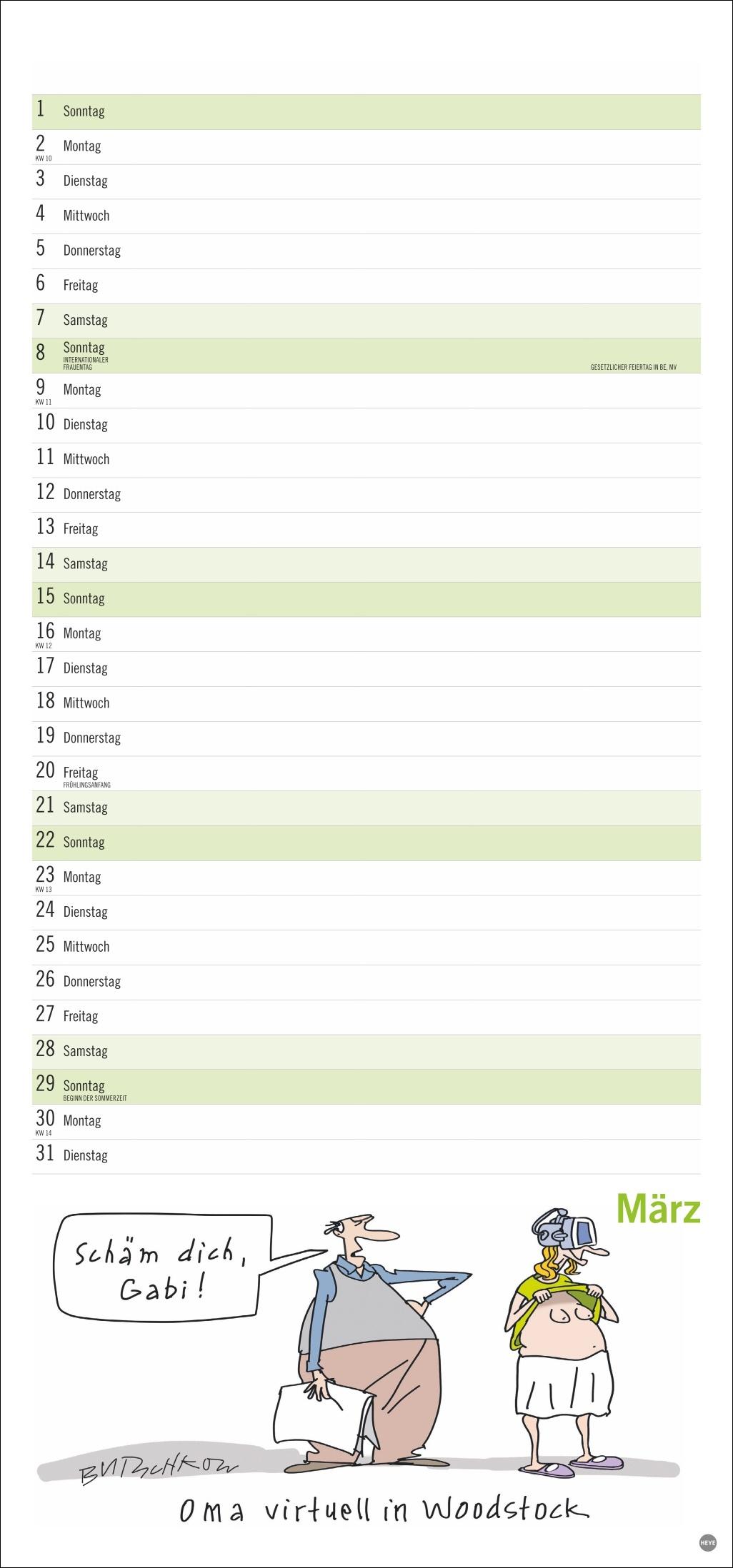 Beispielinhalt (Bild) Peter Butschkow: Fröhlicher Unruhestand Planer 2026