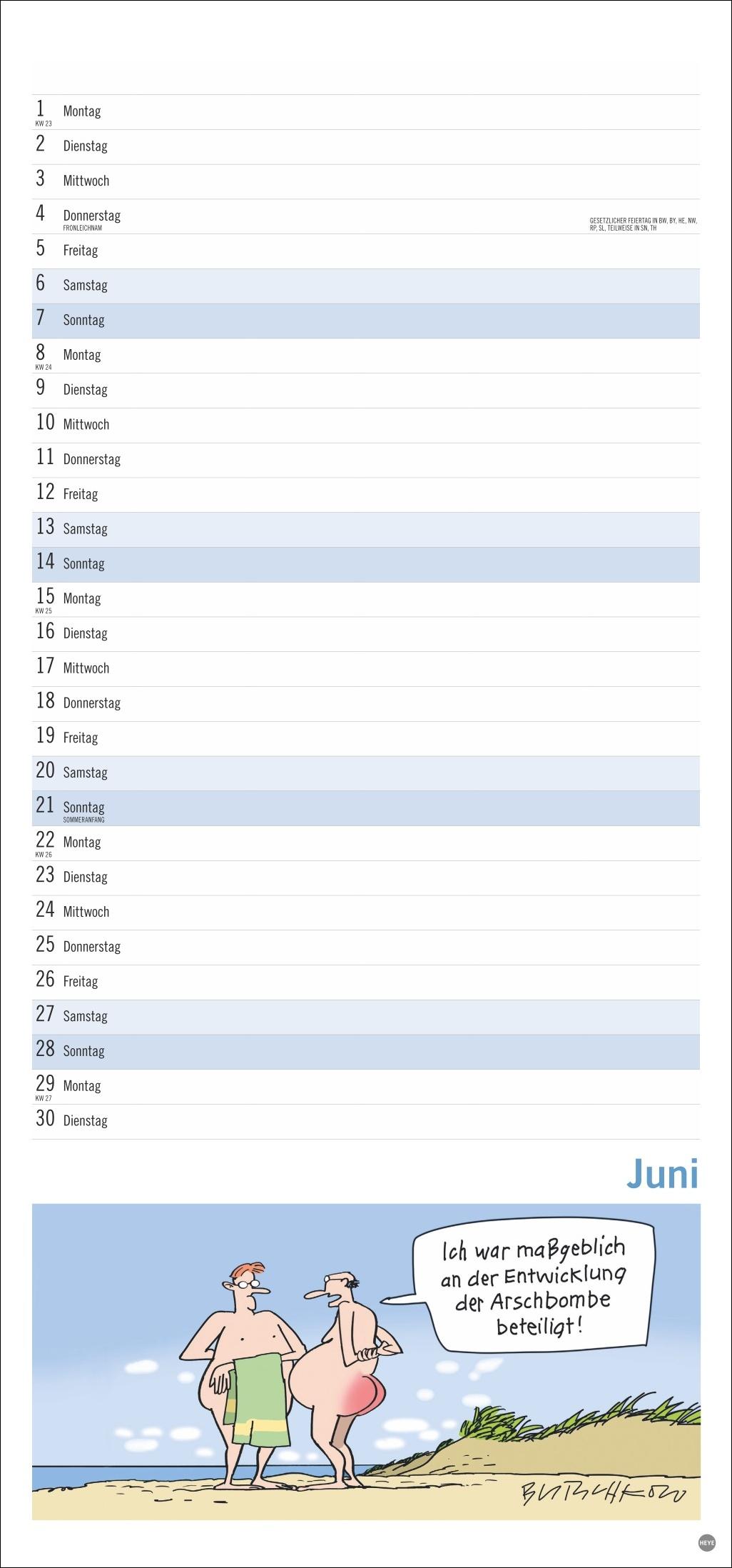 Beispielinhalt (Bild) Peter Butschkow: Fröhlicher Unruhestand Planer 2026