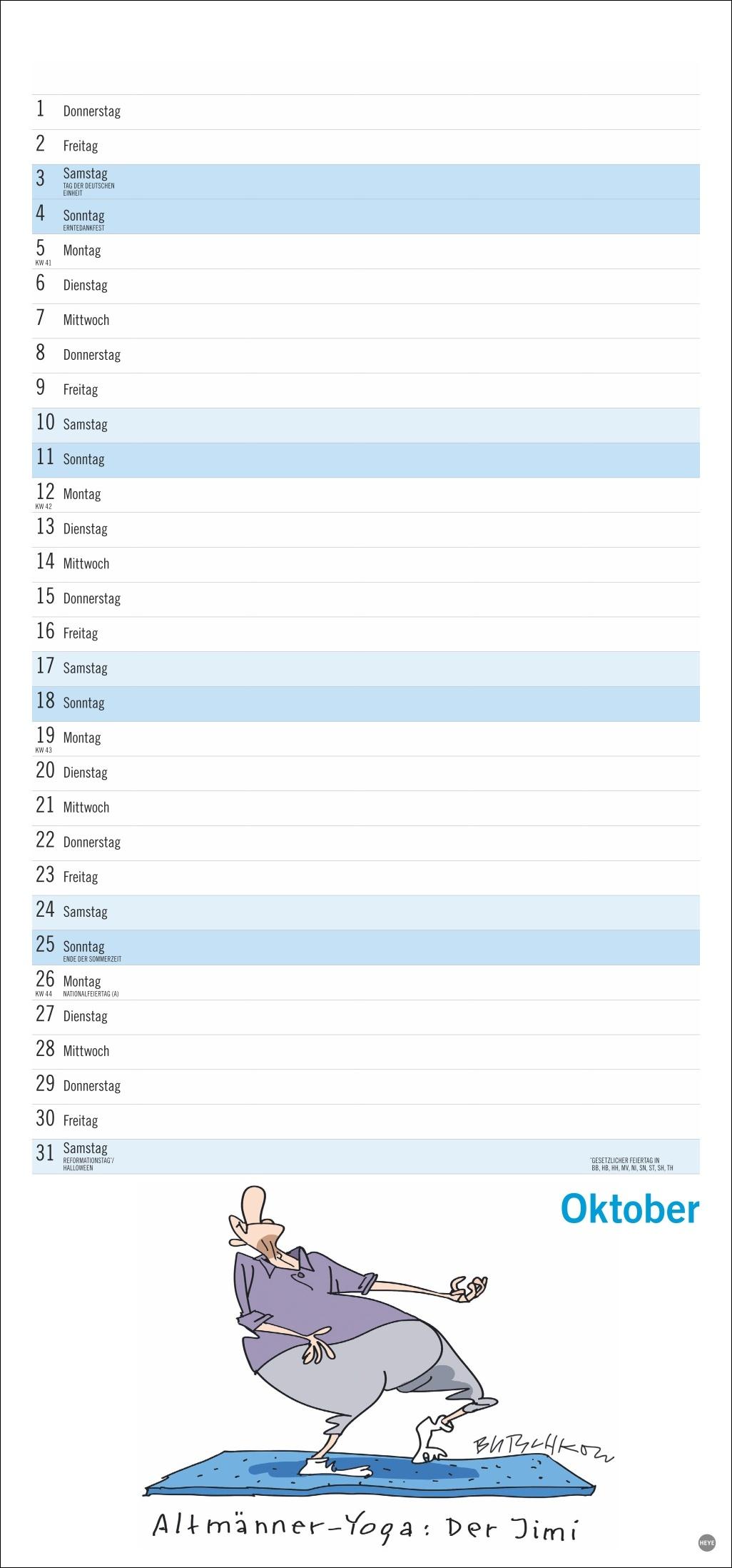Beispielinhalt (Bild) Peter Butschkow: Fröhlicher Unruhestand Planer 2026
