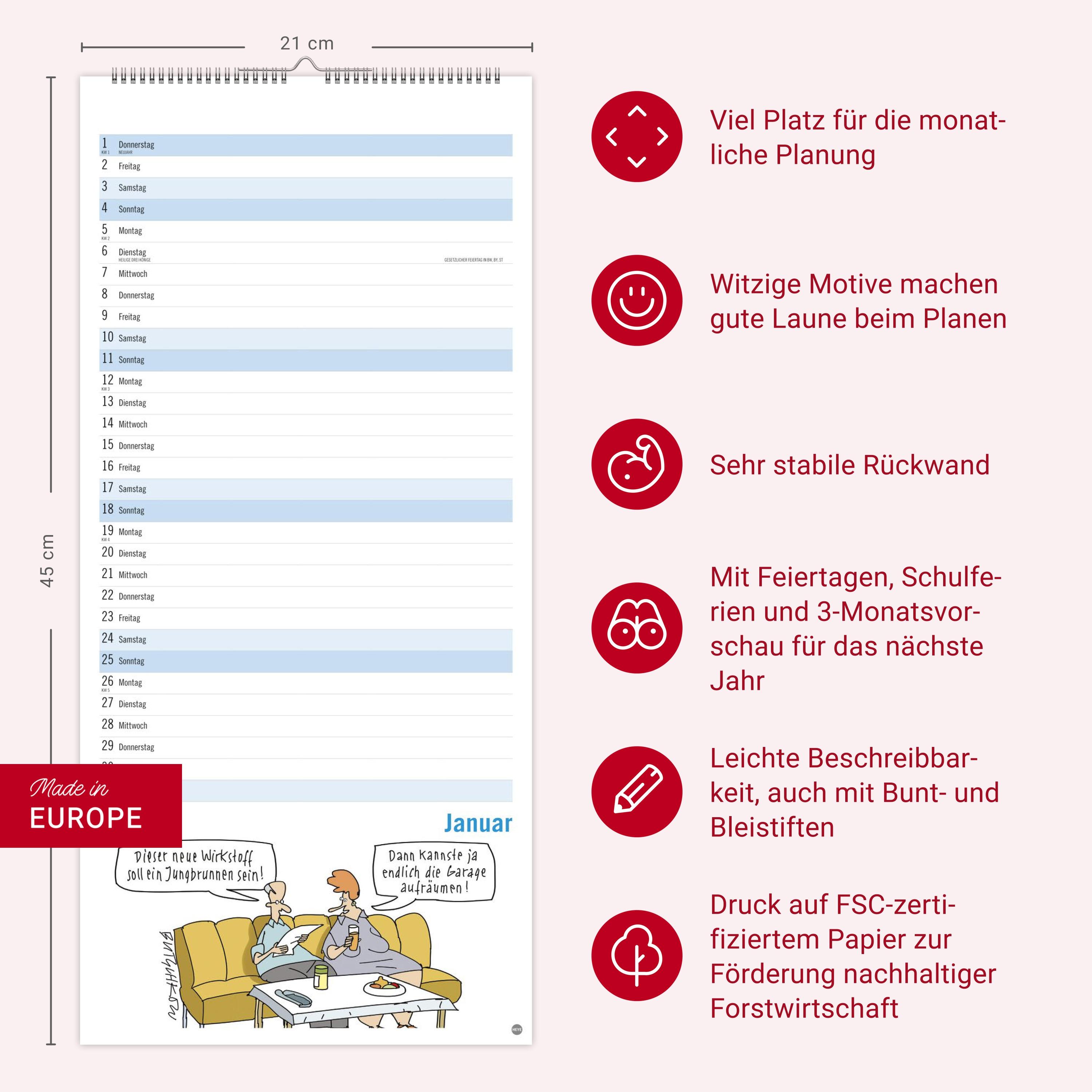 Beispielinhalt (Bild) Peter Butschkow: Fröhlicher Unruhestand Planer 2026