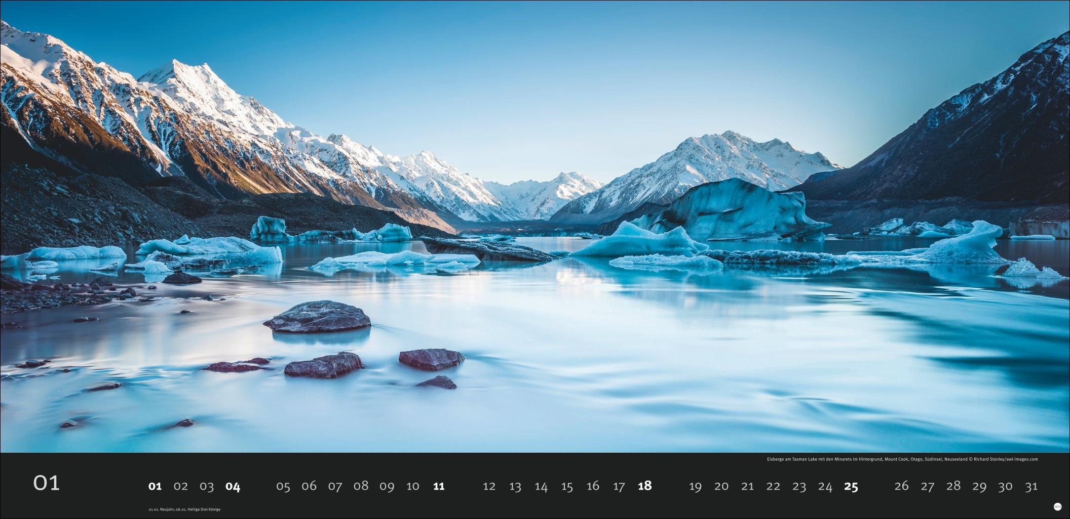 Beispielinhalt (Bild) Magic Moments Panoramakalender 2026