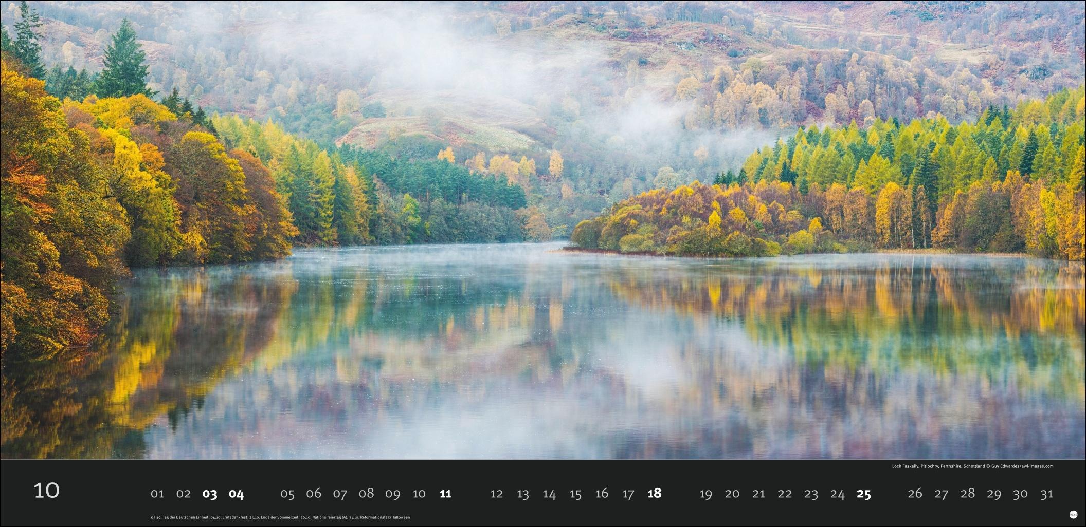 Beispielinhalt (Bild) Magic Moments Panoramakalender 2026