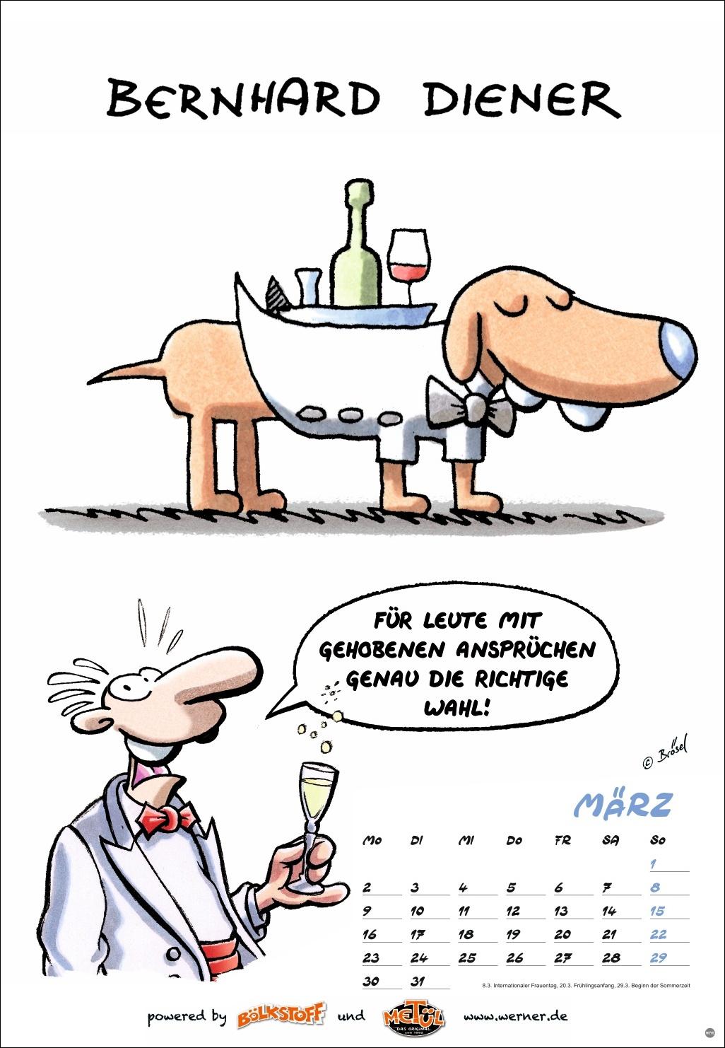 Beispielinhalt (Bild) Werner Kalender 2026