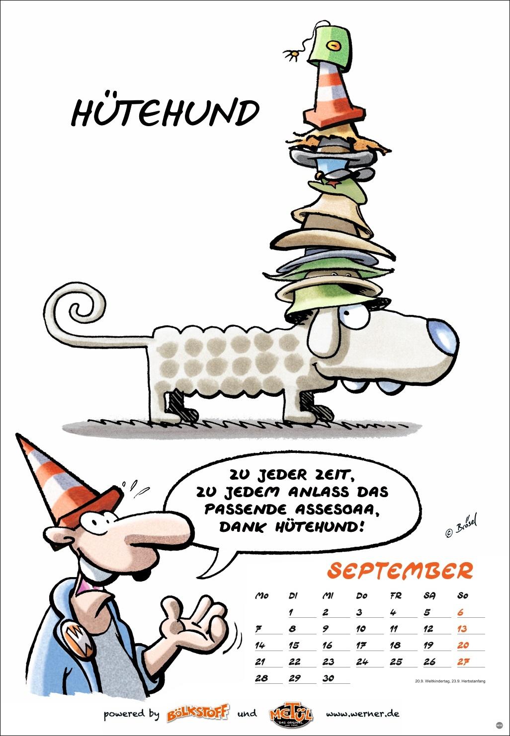 Beispielinhalt (Bild) Werner Kalender 2026