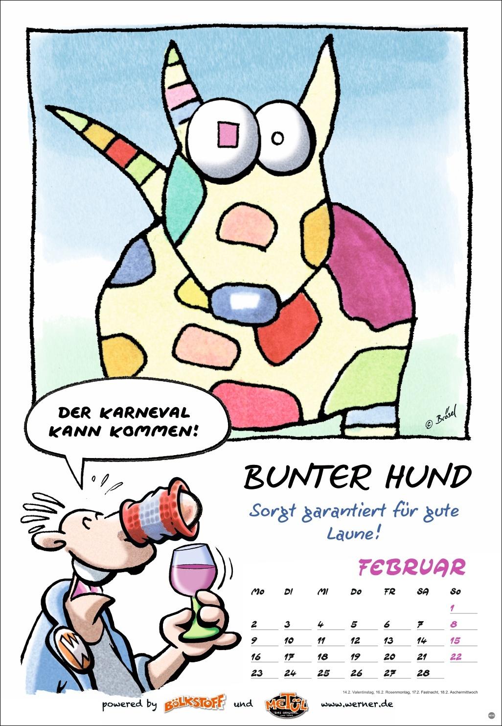 Beispielinhalt (Bild) Werner Kalender 2026