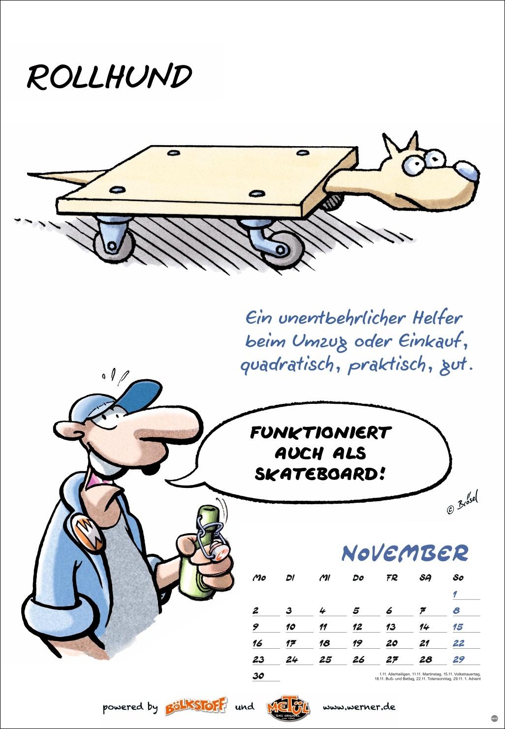 Beispielinhalt (Bild) Werner Kalender 2026