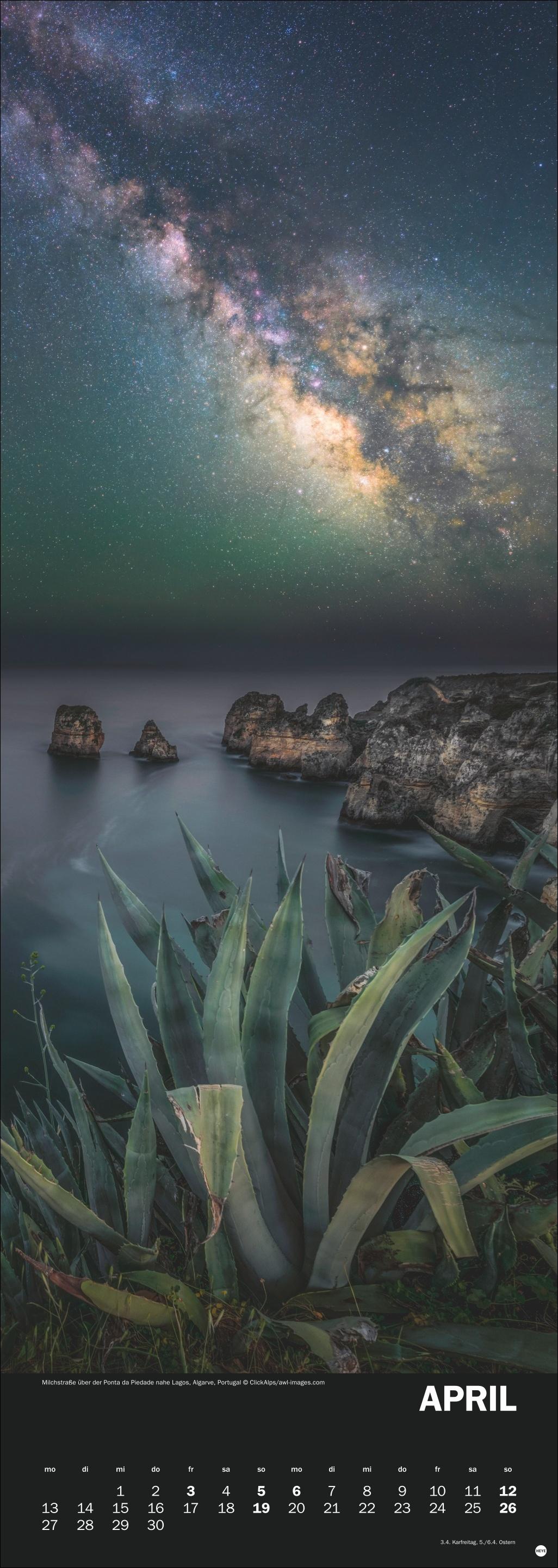 Beispielinhalt (Bild) Naturgewalten Vertical Kalender 2026