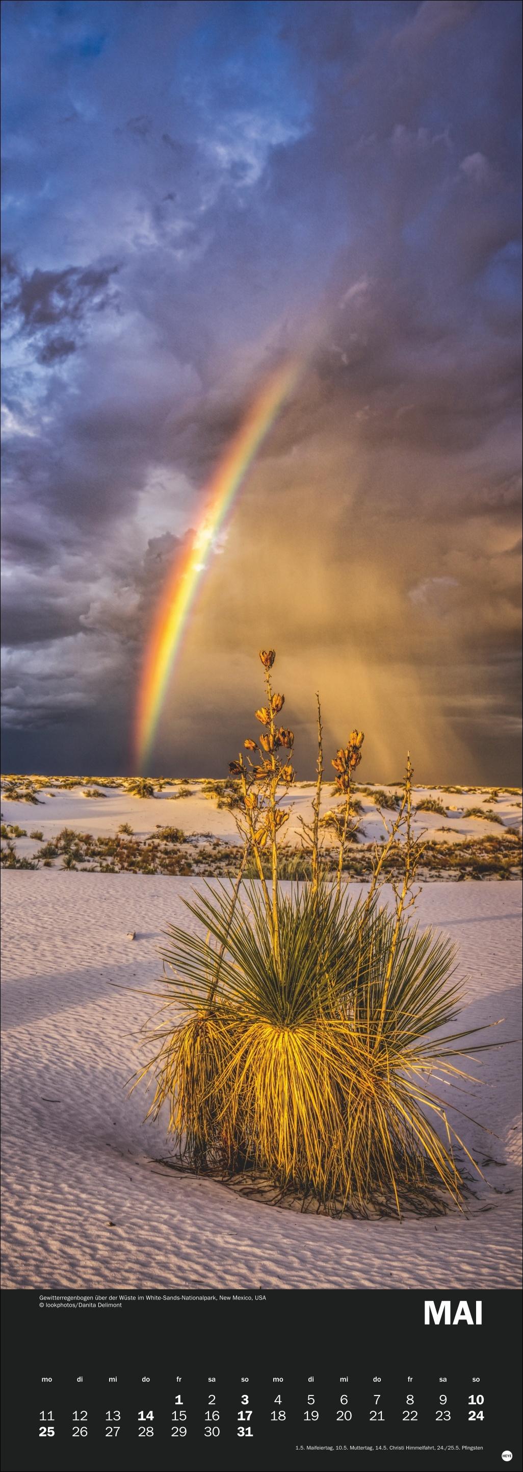 Beispielinhalt (Bild) Naturgewalten Vertical Kalender 2026