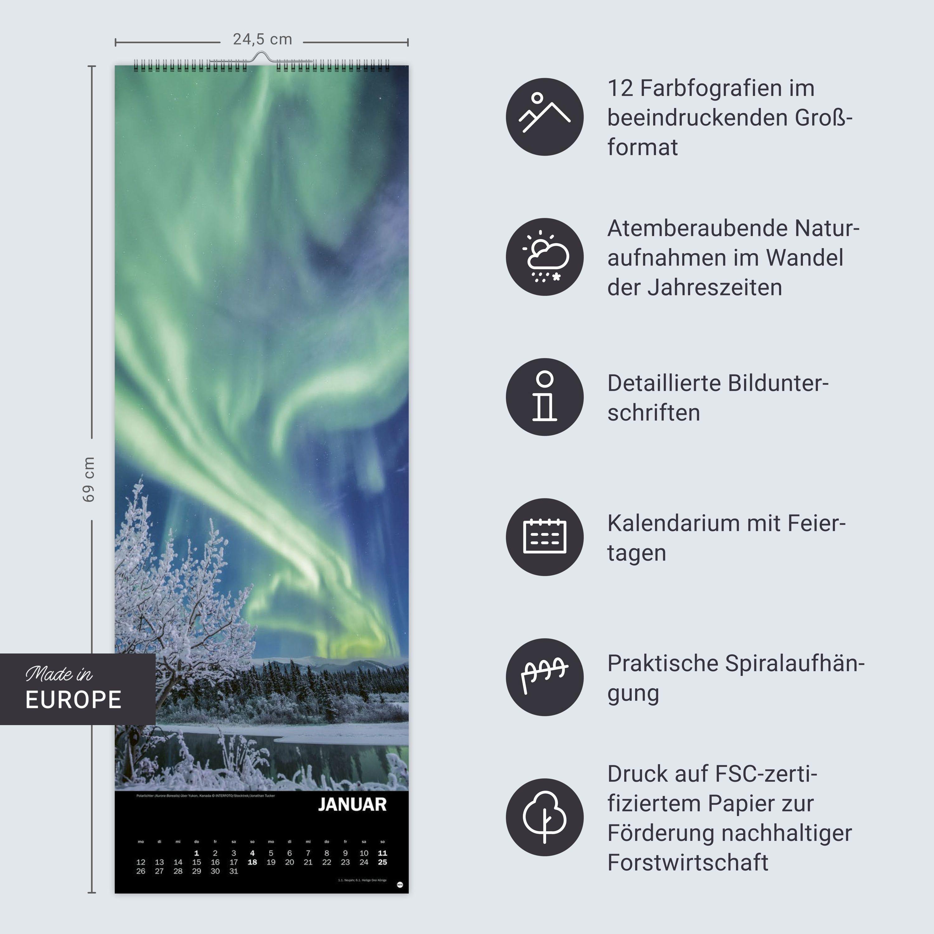 Beispielinhalt (Bild) Naturgewalten Vertical Kalender 2026