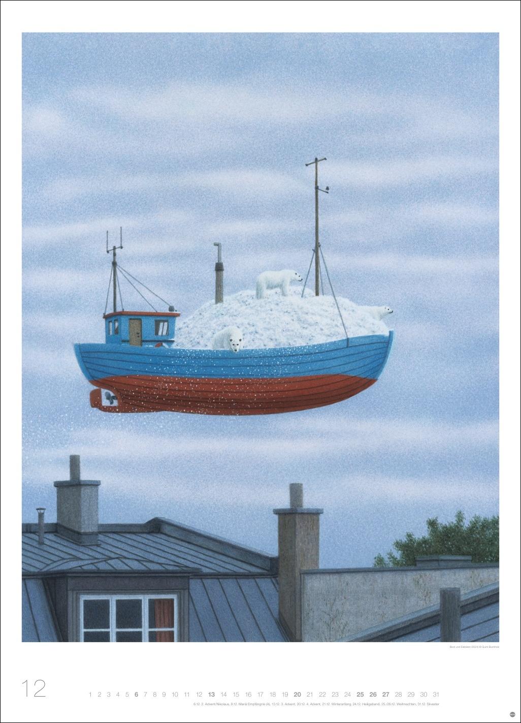 Beispielinhalt (Bild) Quint Buchholz: Augenblicke Kalender 2026