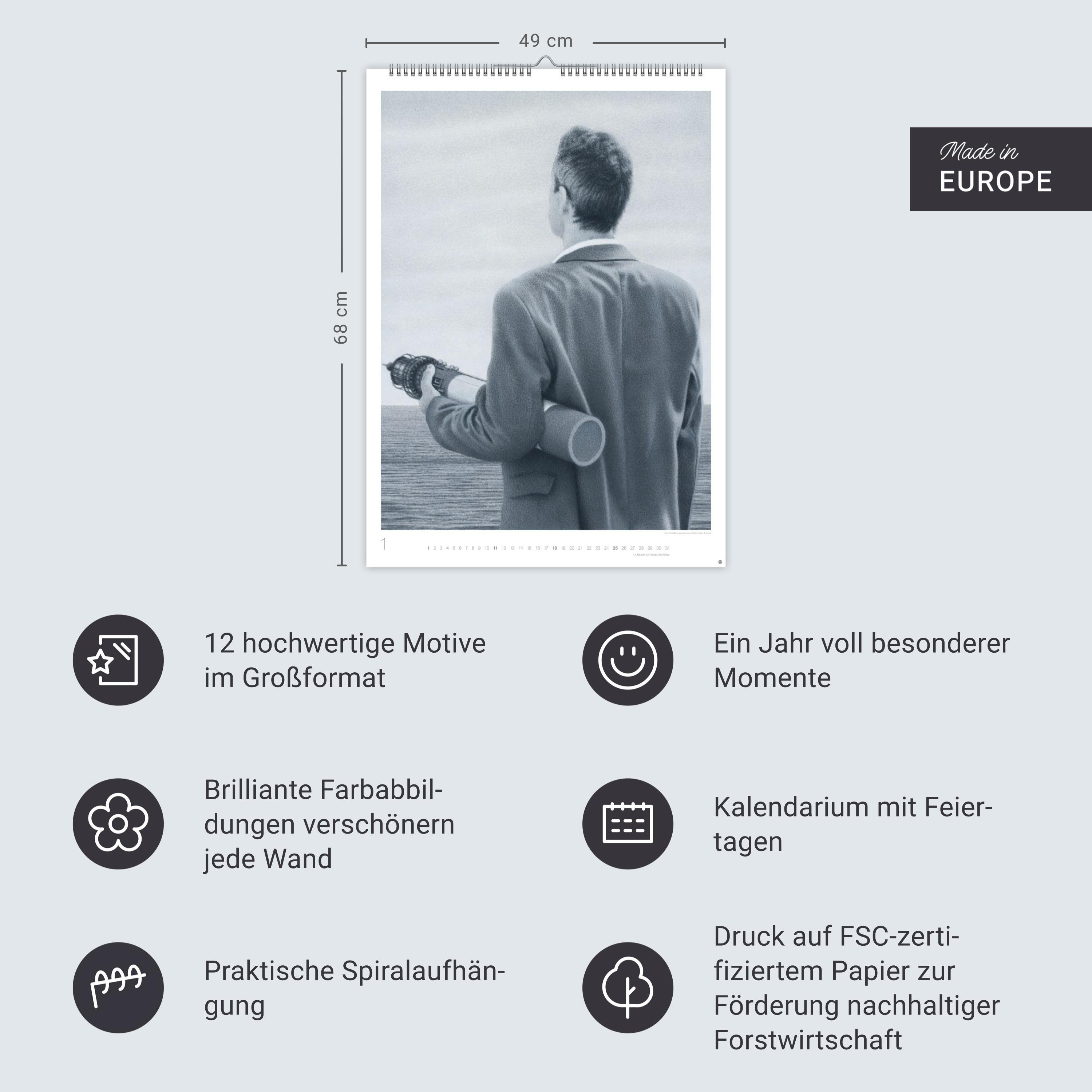 Beispielinhalt (Bild) Quint Buchholz: Augenblicke Kalender 2026