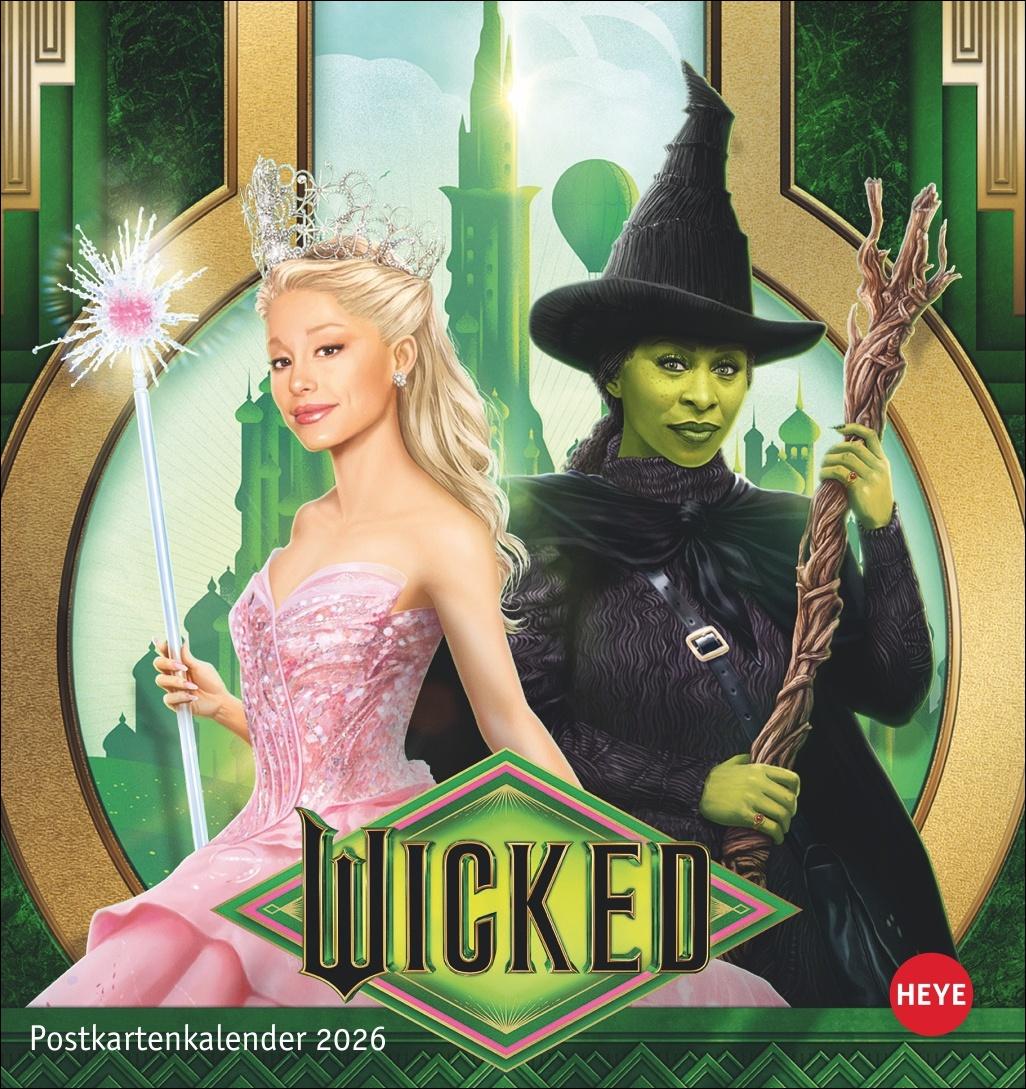 Vorderes Coverbild Wicked Postkartenkalender 2026