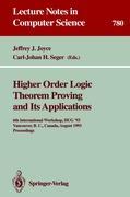 Vorderes Coverbild Higher Order Logic Theorem Proving and Its Applications