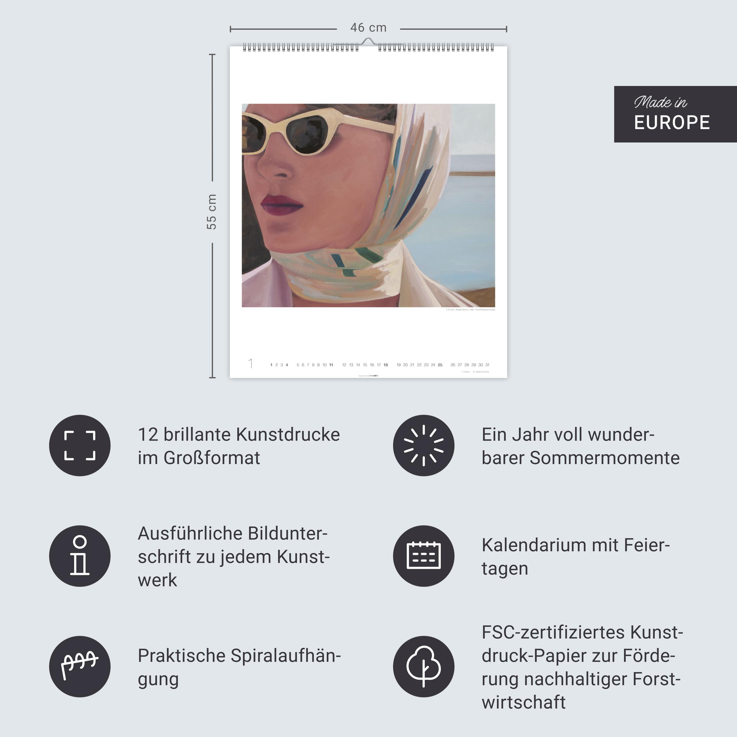 Beispielinhalt (Bild) Summertime - T.S.Harris Kalender 2026