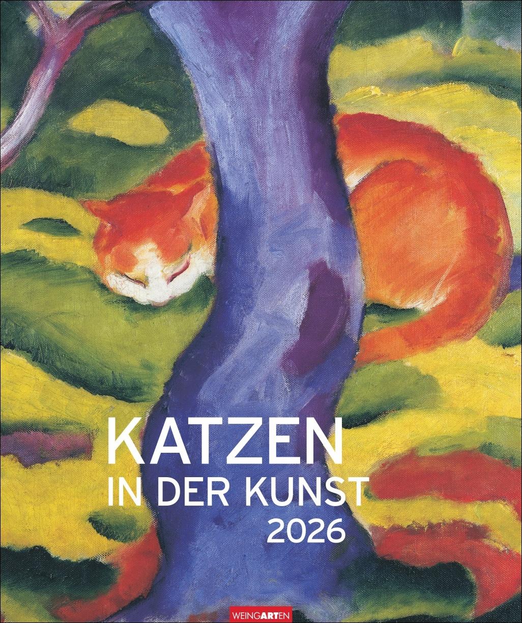 Vorderes Coverbild Katzen in der Kunst Edition Kalender 2026