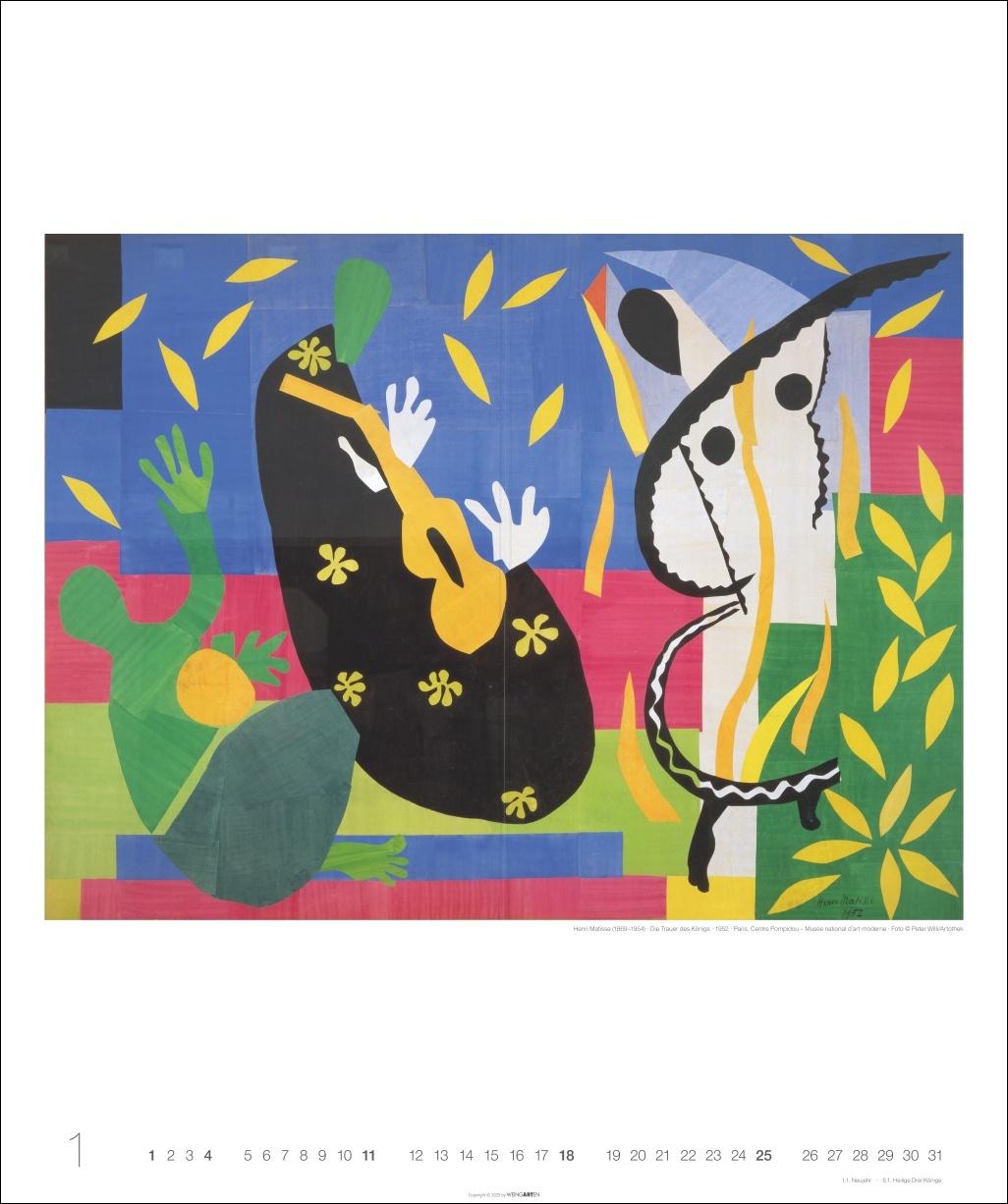 Beispielinhalt (Bild) Henri Matisse Edition Kalender 2026