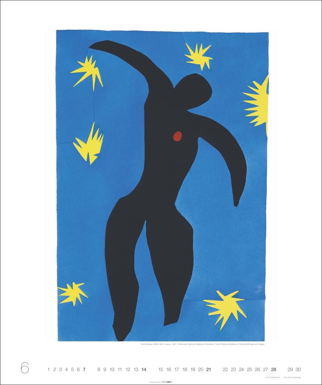 Beispielinhalt (Bild) Henri Matisse Edition Kalender 2026