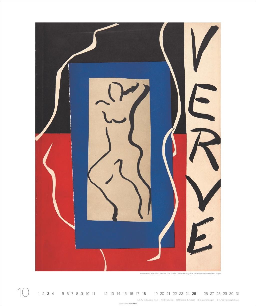 Beispielinhalt (Bild) Henri Matisse Edition Kalender 2026