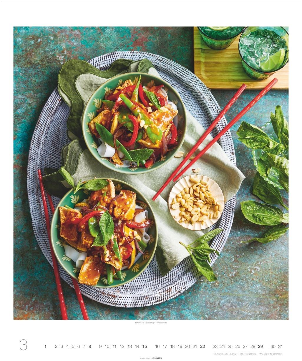 Beispielinhalt (Bild) Asian Cuisine Edition Kalender 2026
